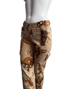 Y2K D&G Sand Camouflage Cargo Pants