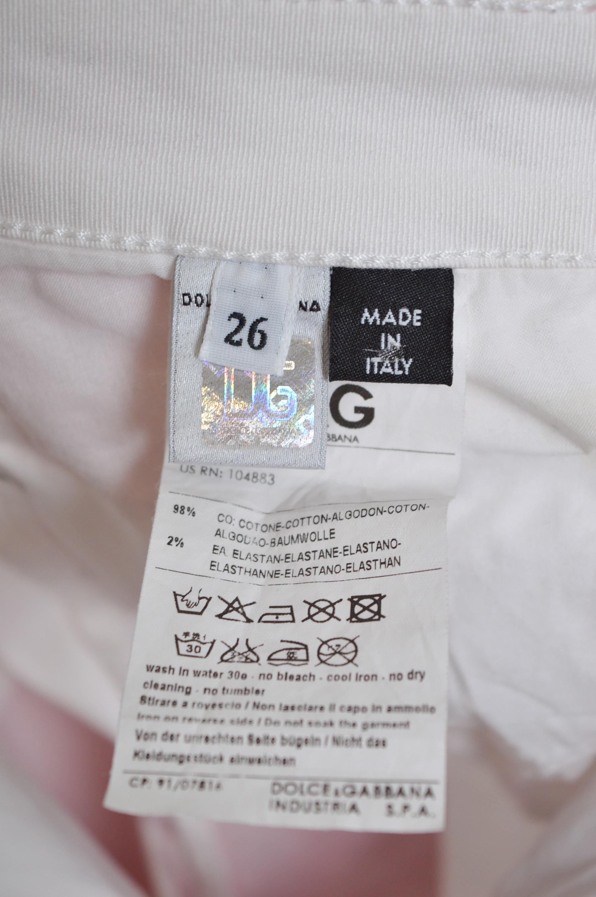 Y2k Dolce & Gabbana Amerikanische Flagge Sterne & gestreifte, tief ausgeschnittene, schlanke Jeans - Hose im Angebot 6
