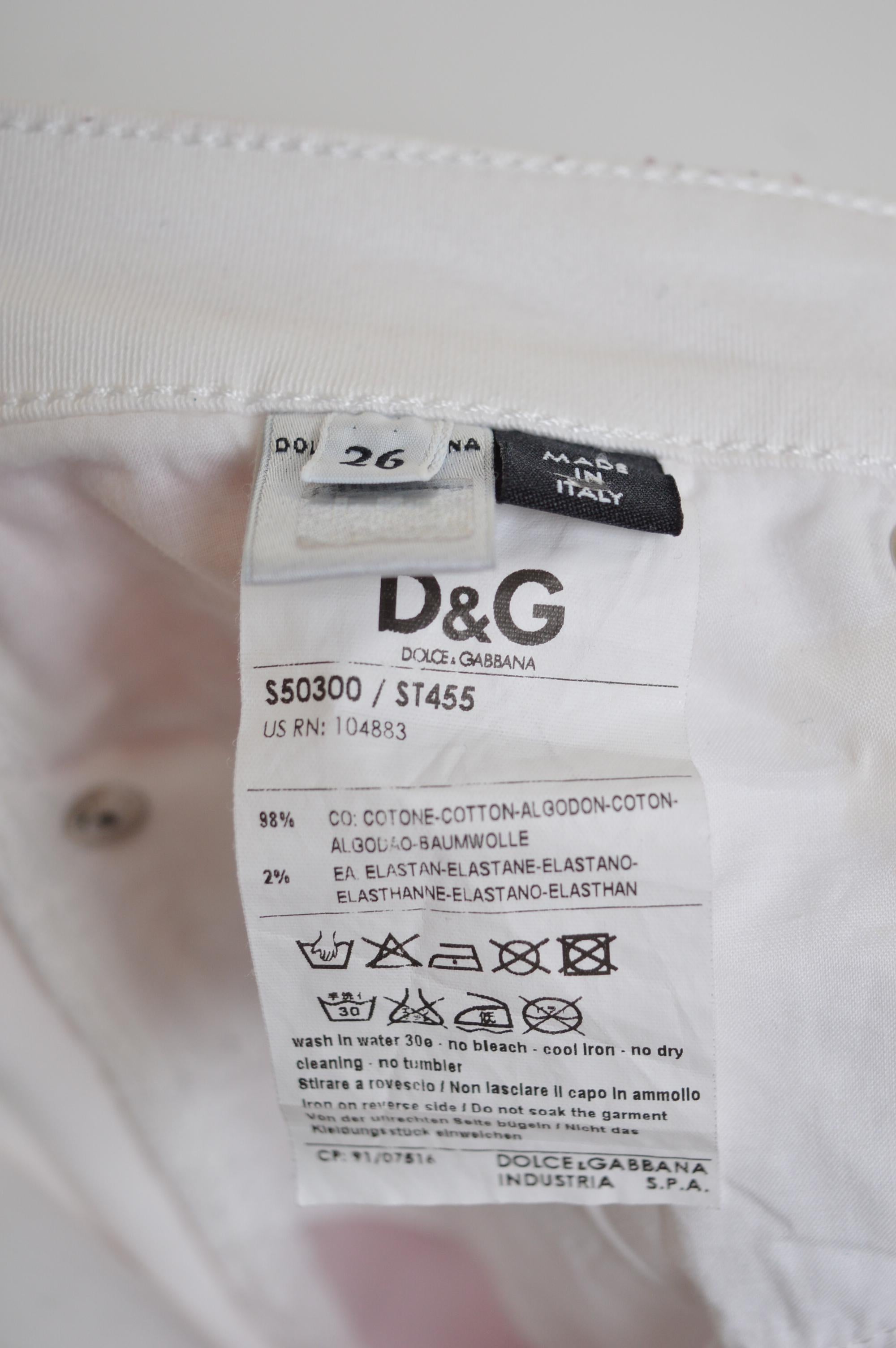 Y2k Dolce & Gabbana Amerikanische Flagge Sterne & gestreifte, tief ausgeschnittene, schlanke Jeans - Hose im Angebot 8