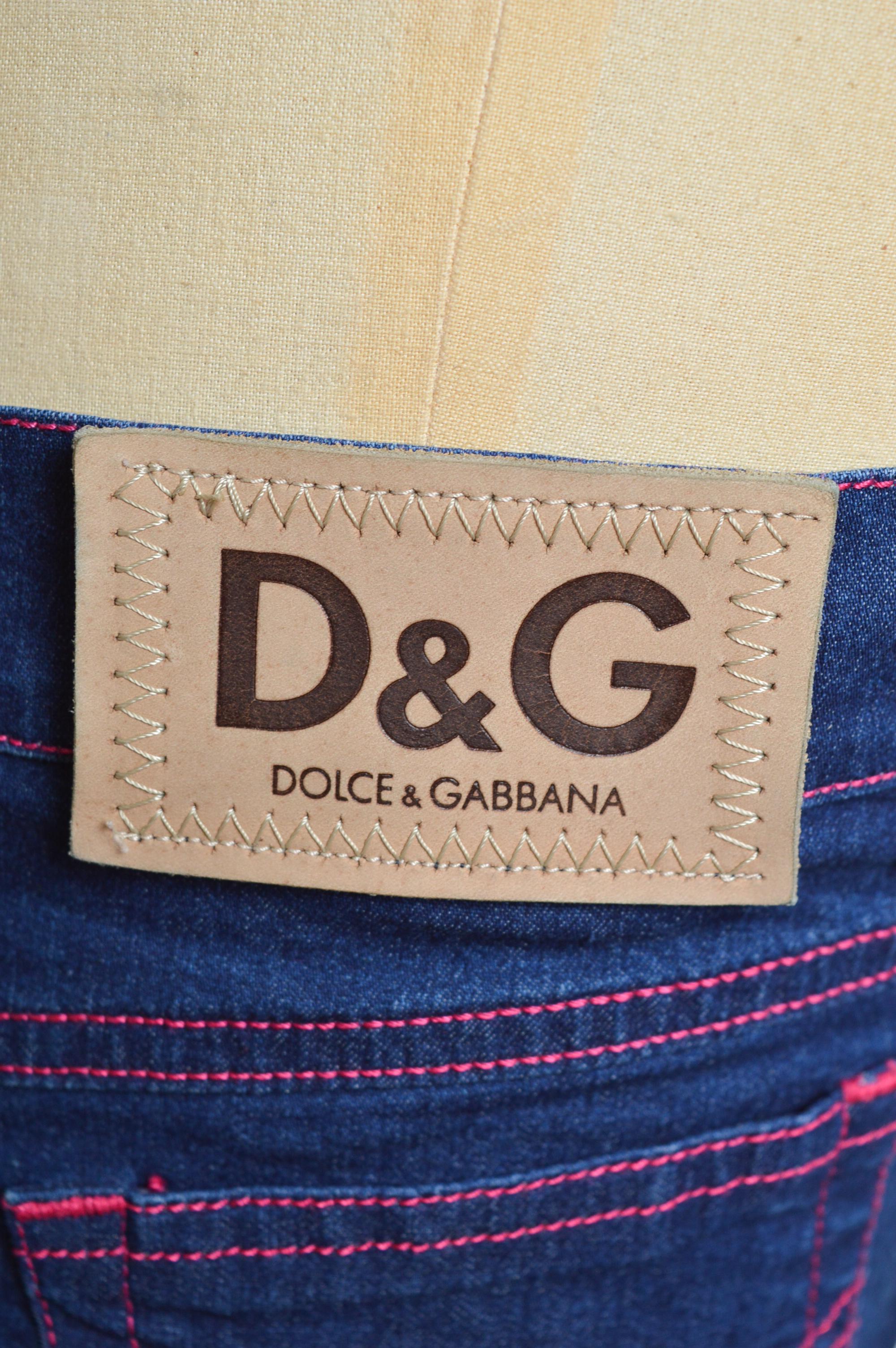 Y2K Dolce & Gabbana Indigo Denim Bustier corset - Dark Blue Denim Top For Sale 5