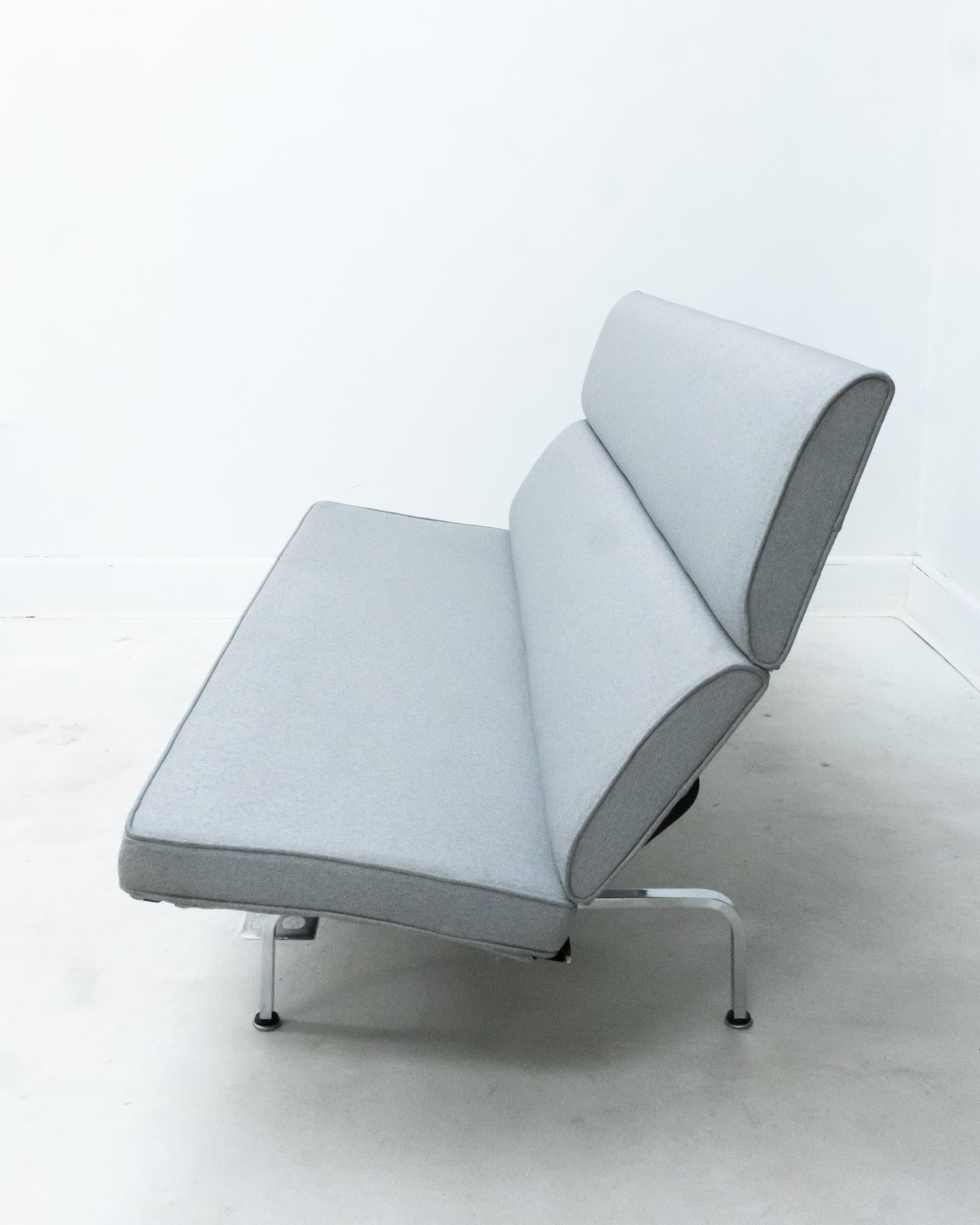 Mid-Century Modern Y2K Eames Compact Couch by Herman Miller