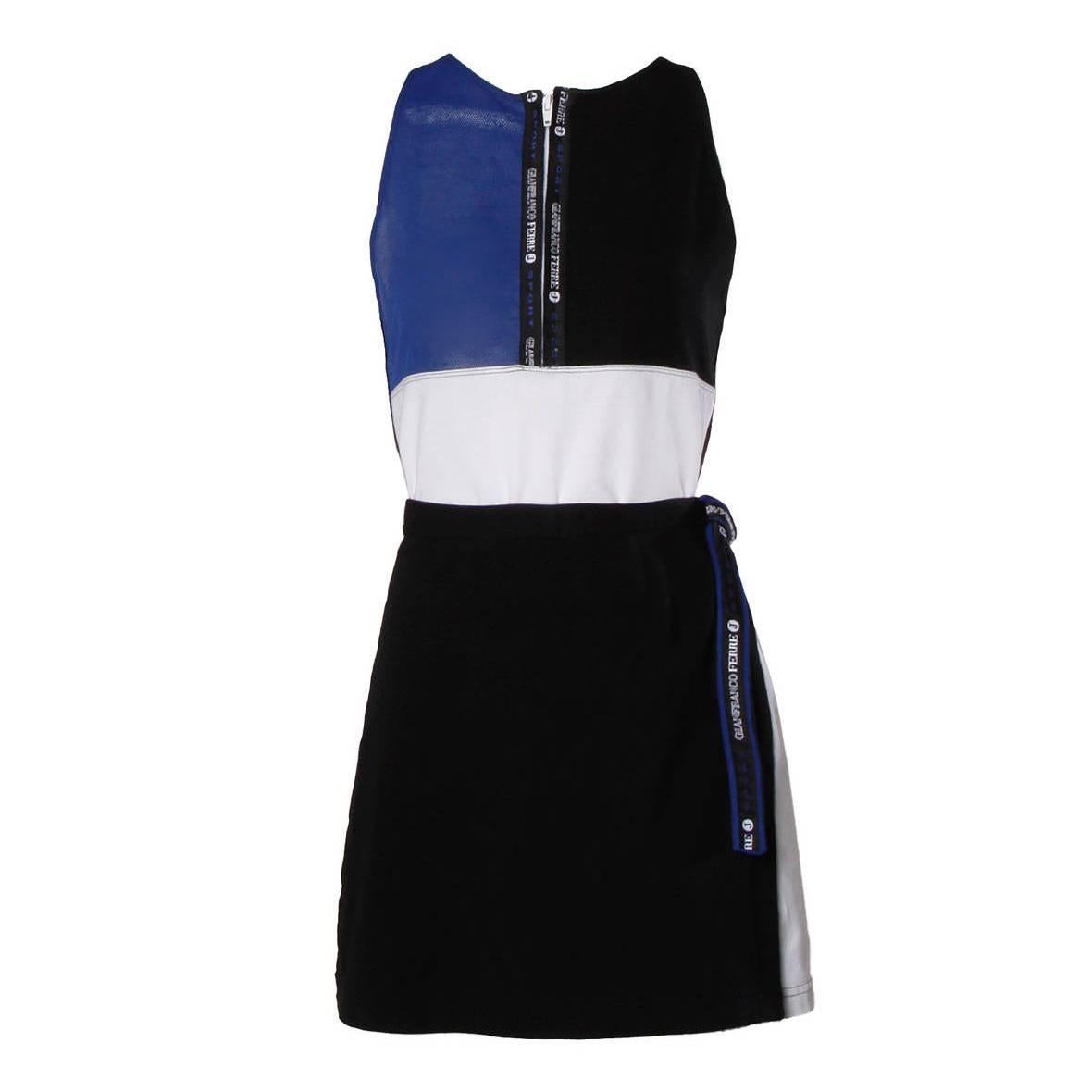 Y2K Gianfranco Ferre Vintage Sporty Color Block 2-Piece Skirt + Top Ensemble For Sale