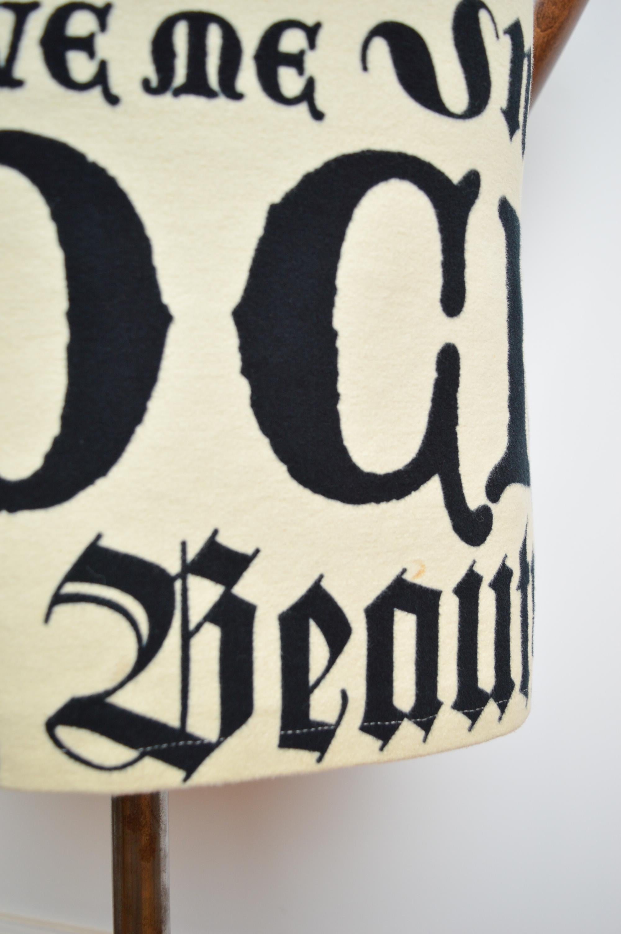Y2K Gothic font MOSCHINO All over 2000s Rock N Roll Word print mini Shift Dress For Sale 8