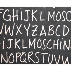 Y2k iconic 2000's Vintage Moschino 'Alphabet' Pattern Spell Out Mini Skirt