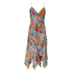 Vestito con fazzoletto arancione di Ralph Lauren