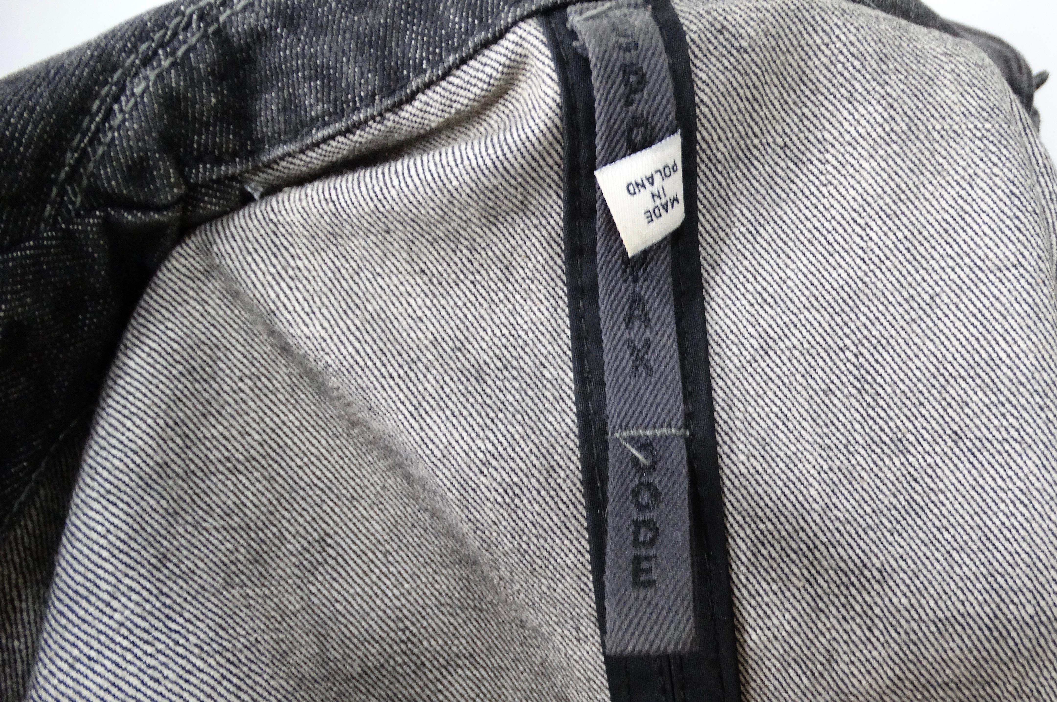 Y2K Sportmax Code Black Denim Blazer For Sale 4
