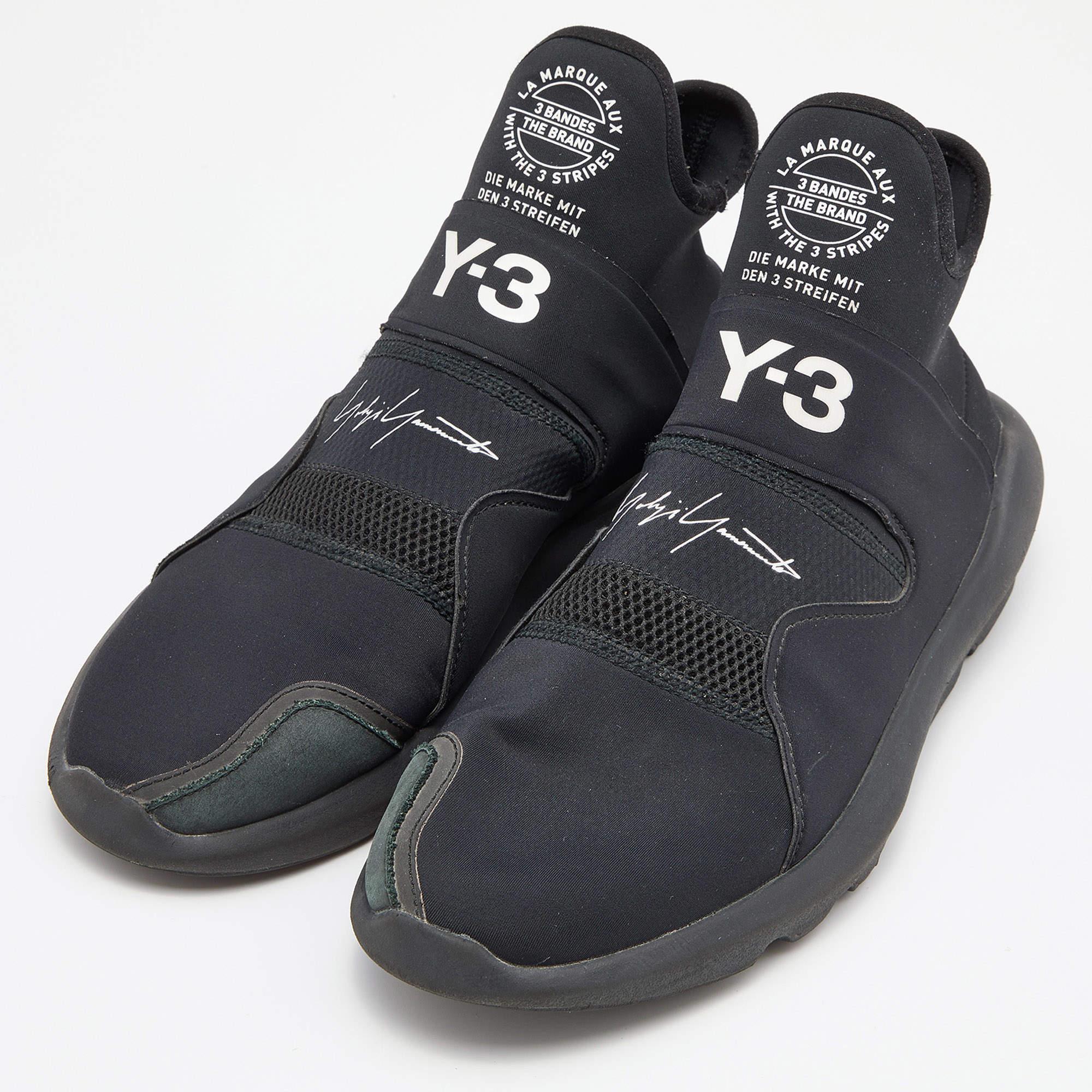 These Y3 x adidas sneakers represent the idea of comfortable fashion. They are crafted from high quality materials and designed with nothing but style. A perfect fit for all casual occasions  these sneakers will spruce up any look effortlessly.