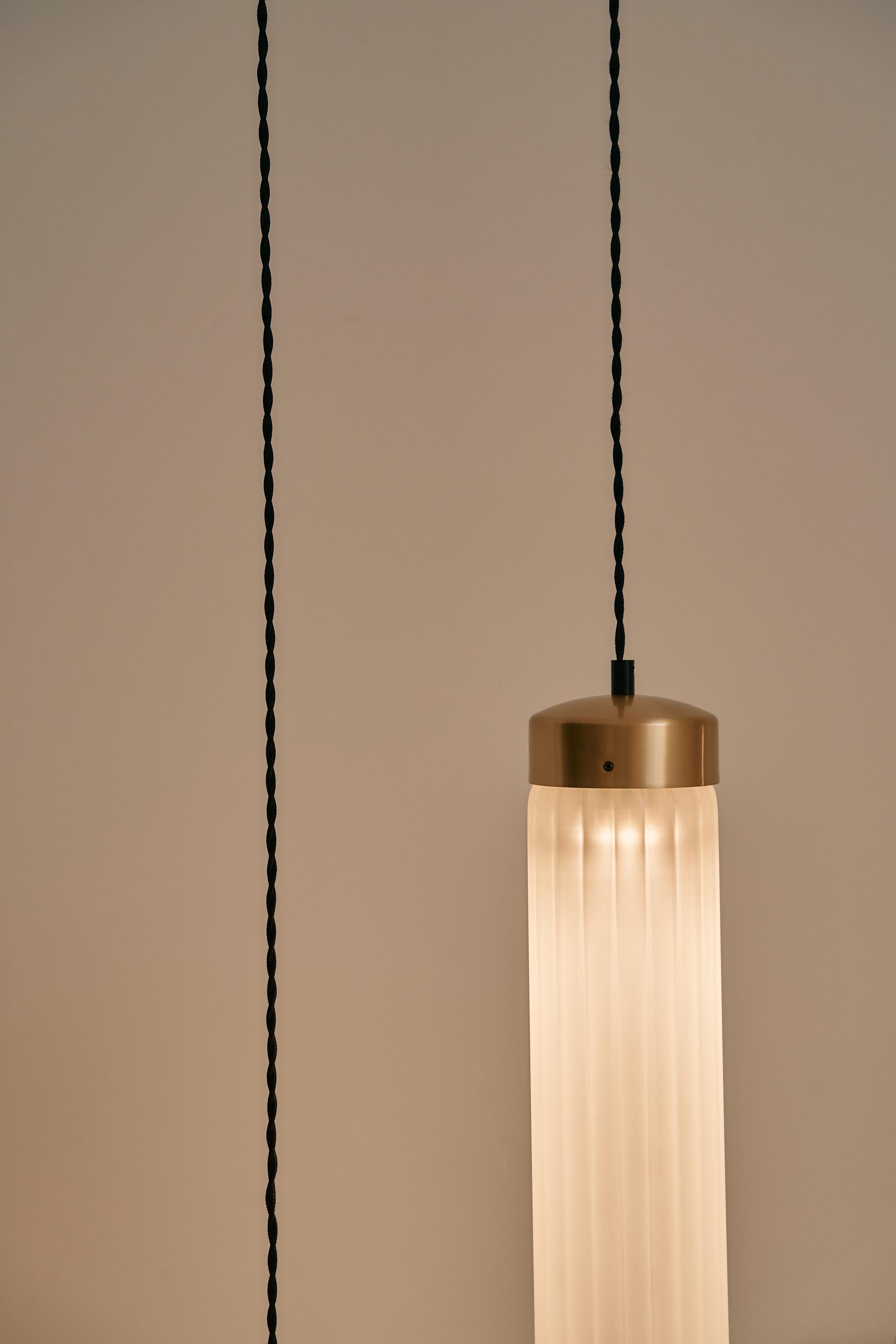 Y30 Semi Matt Black Ceiling To Floor Lamp by Clara Viladecans For Sale 2