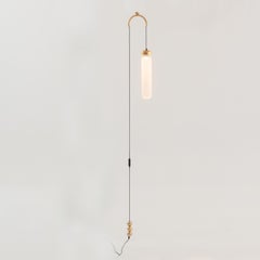 Y30 Satin Brass Ceiling To Floor Lamp by Clara Viladecans