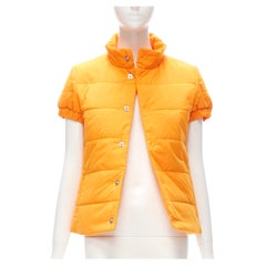 Y3Y3 YOHJI YAMAMOTO ADIDAS orange padded puffer top XS