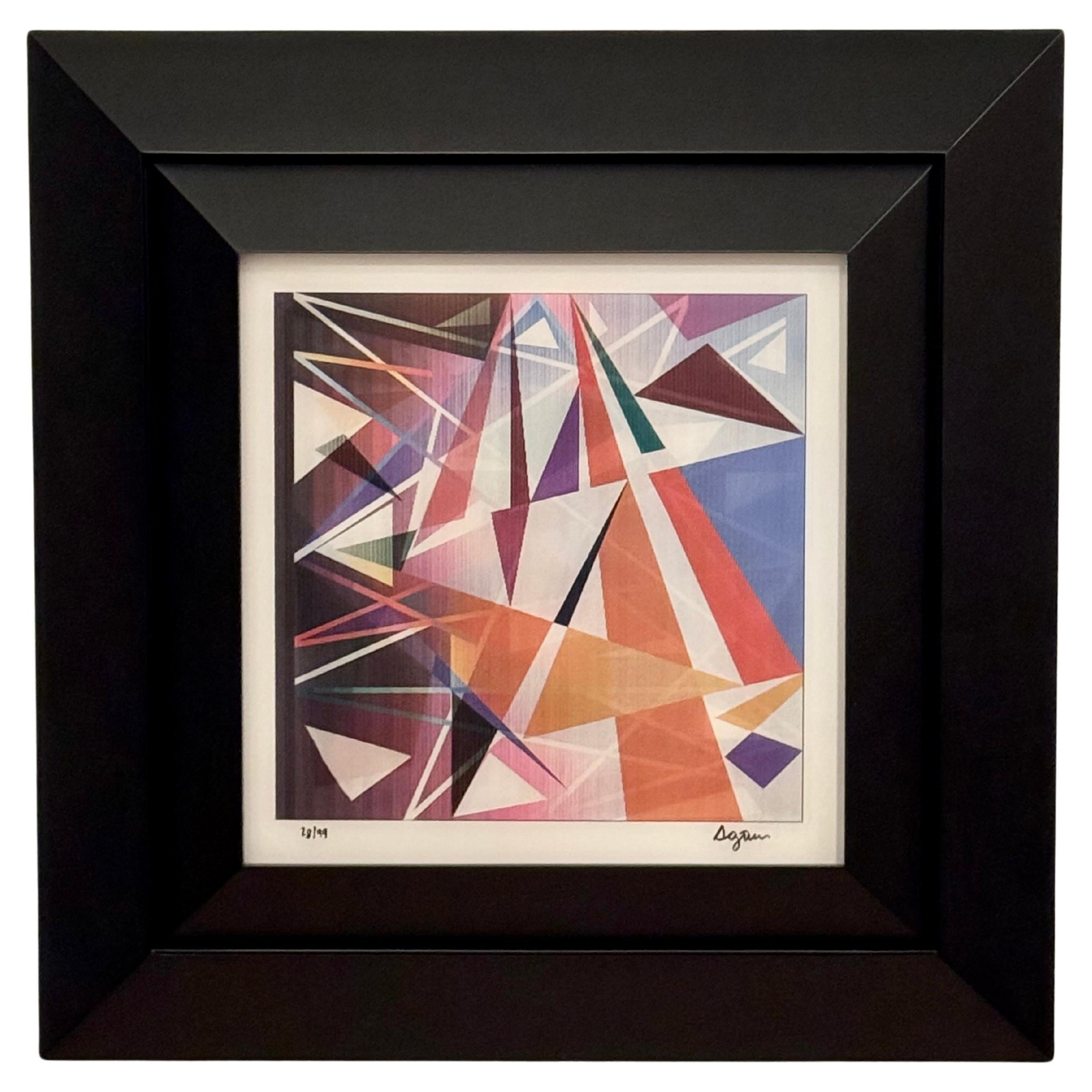 Yaacov Agam " Antike Schlacht " Agamograph Kinectic OP-Art Signiert LTD. ED. #28/99