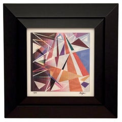 Yaacov Agam " Ancient Battle " Agamograph Kinectic OP-Art Signed LTD. ED. #28/99