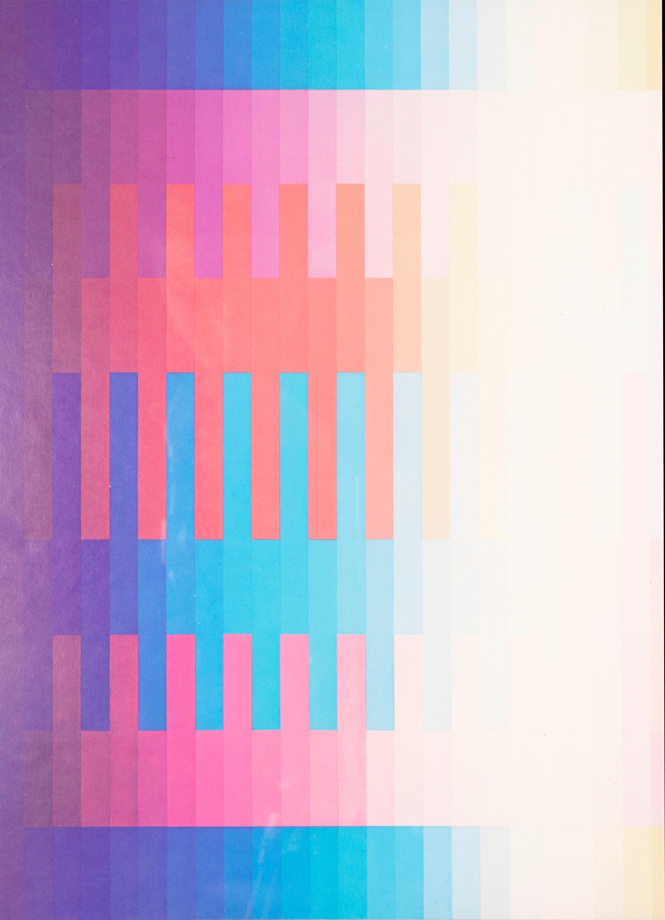 Yaacov Agam Circle Gallery SoHo Ausstellungsplakat 1980 Ausstellungsplakat (Moderne) im Angebot