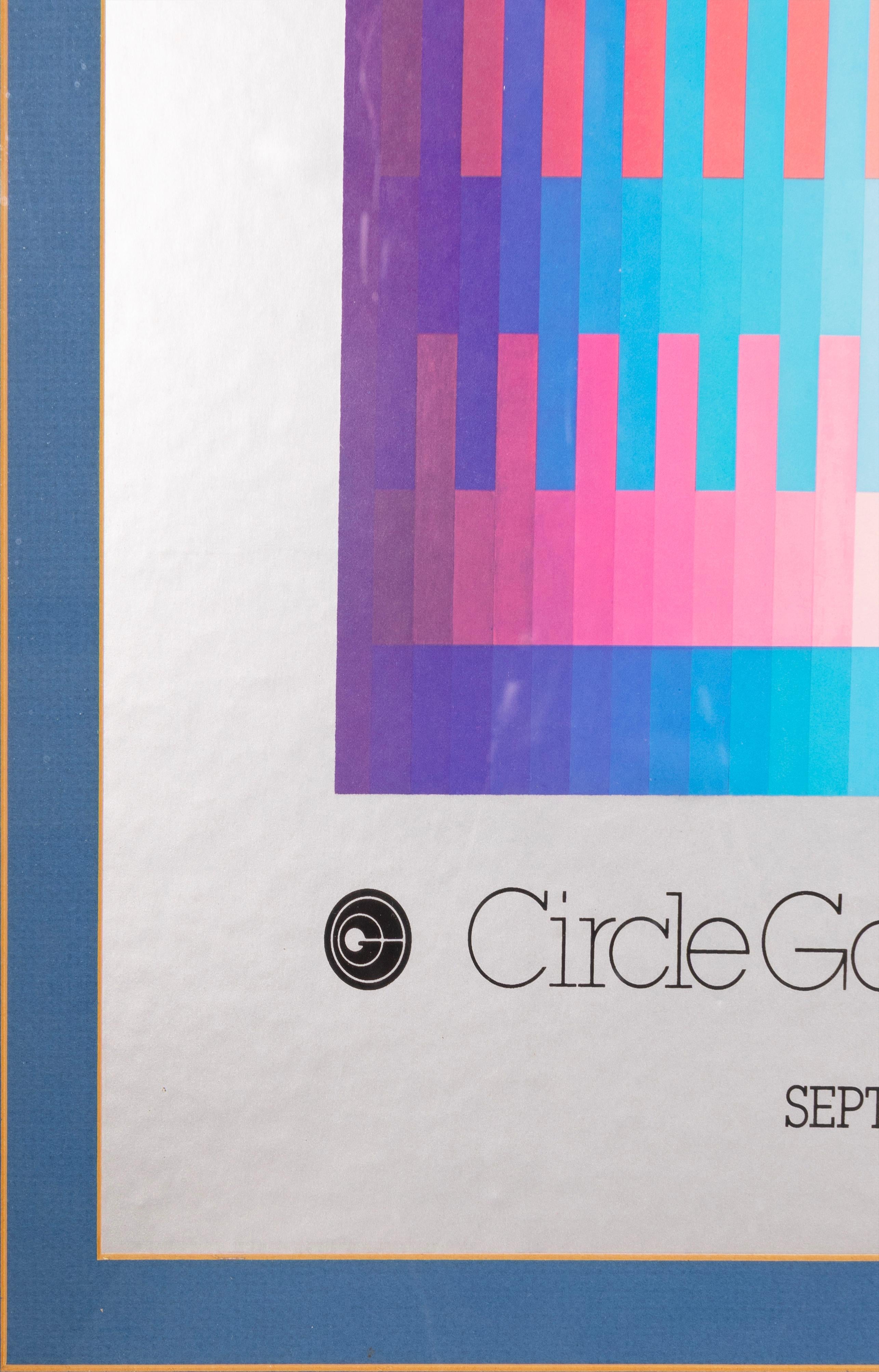 Yaacov Agam Circle Gallery SoHo Ausstellungsplakat 1980 Ausstellungsplakat (amerikanisch) im Angebot