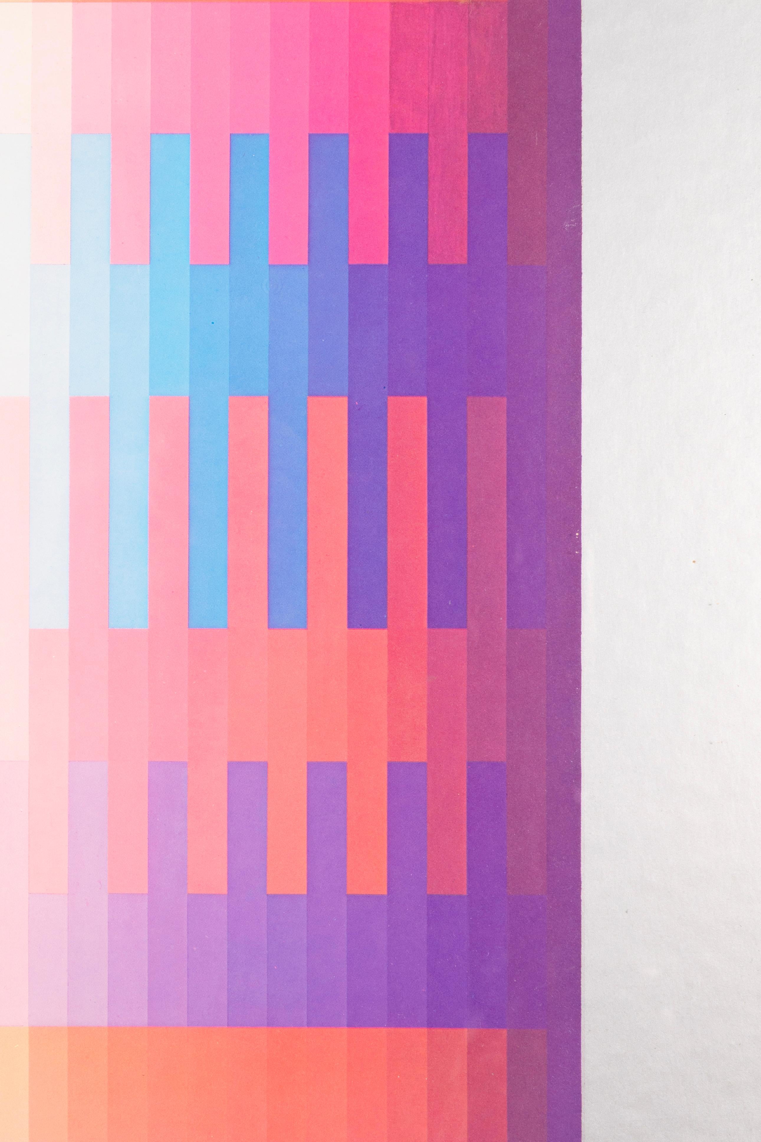 Yaacov Agam Circle Gallery SoHo Ausstellungsplakat 1980 Ausstellungsplakat im Zustand „Gut“ im Angebot in Keego Harbor, MI