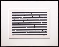Yaacov Agam Doppia Metamorfosi V Firmata Litografia Op Art HC 9/9 Incorniciata 1970s