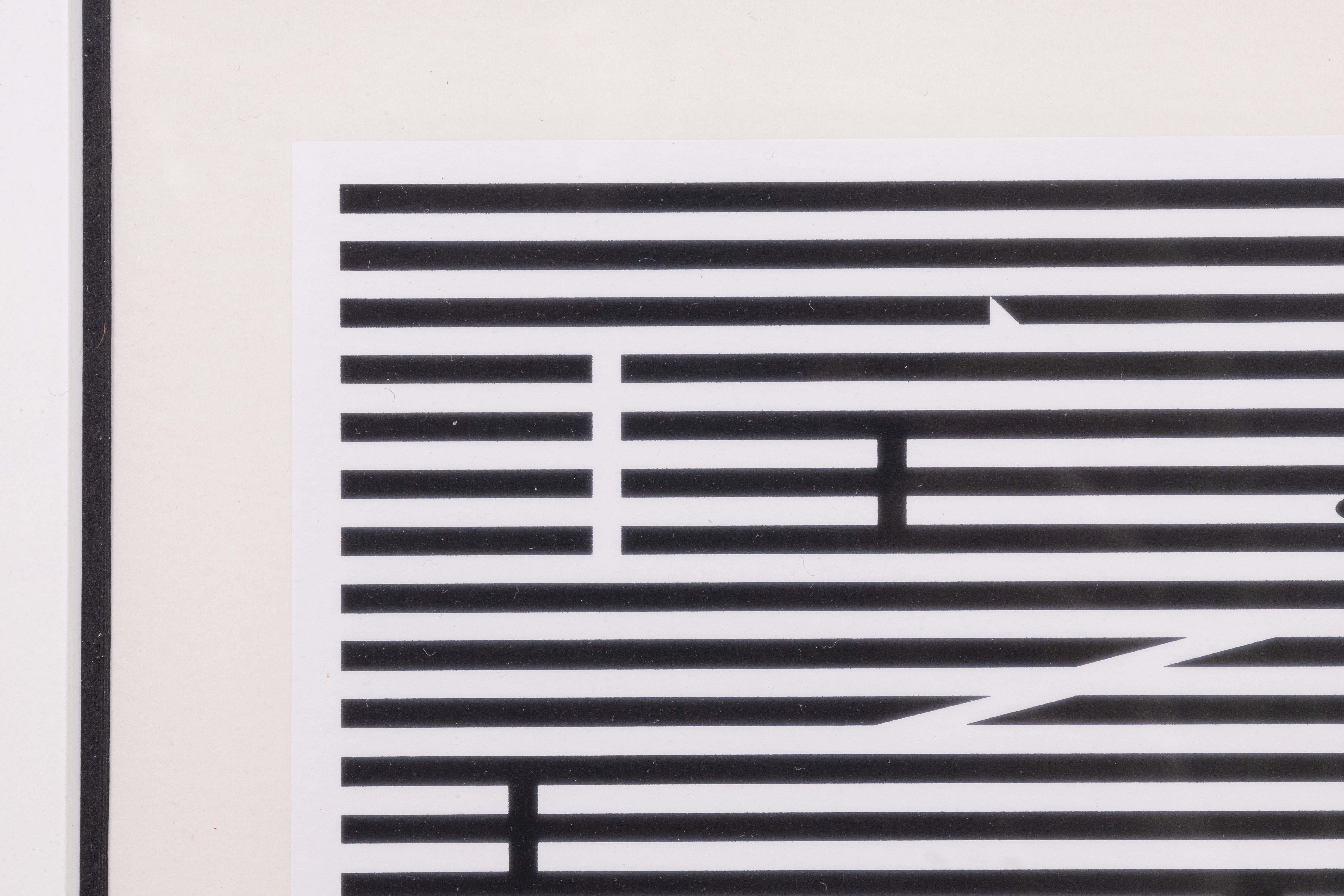Yaacov Agam Doppia Metamorfosi V Firmata Litografia Op Art HC 9/9 Incorniciata 1970s In condizioni buone in vendita a Keego Harbor, MI