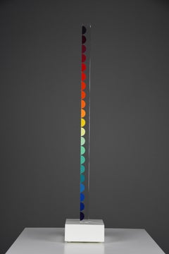 Yaacov Agam, “Image-Magic” – Illuminated Plexiglass Light Sculpture Signed