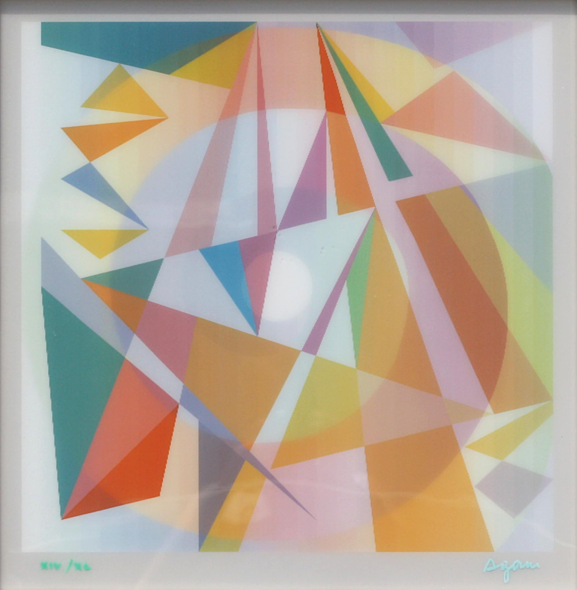 
Yaacov Agam, (israeliano, nato nel 1928), Agamogramma
Pace, Agamografo, firmato, numerato XIV/XL
20 x 20 pollici (50,8 x 50,8 cm), in una cornice bianca dipinta e in plexi 30 x 30 pollici (76,2 x 76,2 cm).
Rapporto sulle condizioni
Buone condizioni.