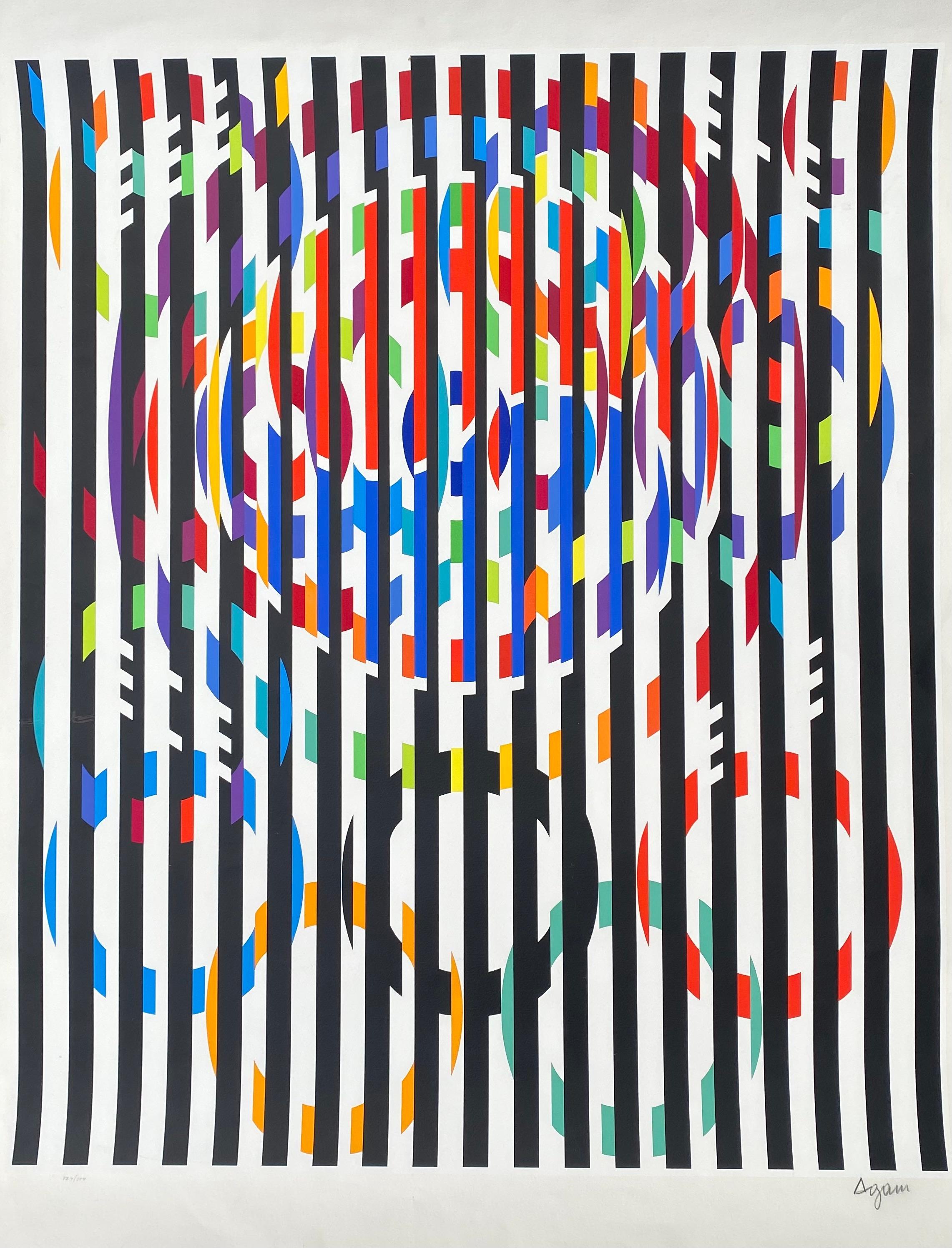 Yaacov Agam, ''Message of Peace'' 1988 Serigraph Signed For Sale 2