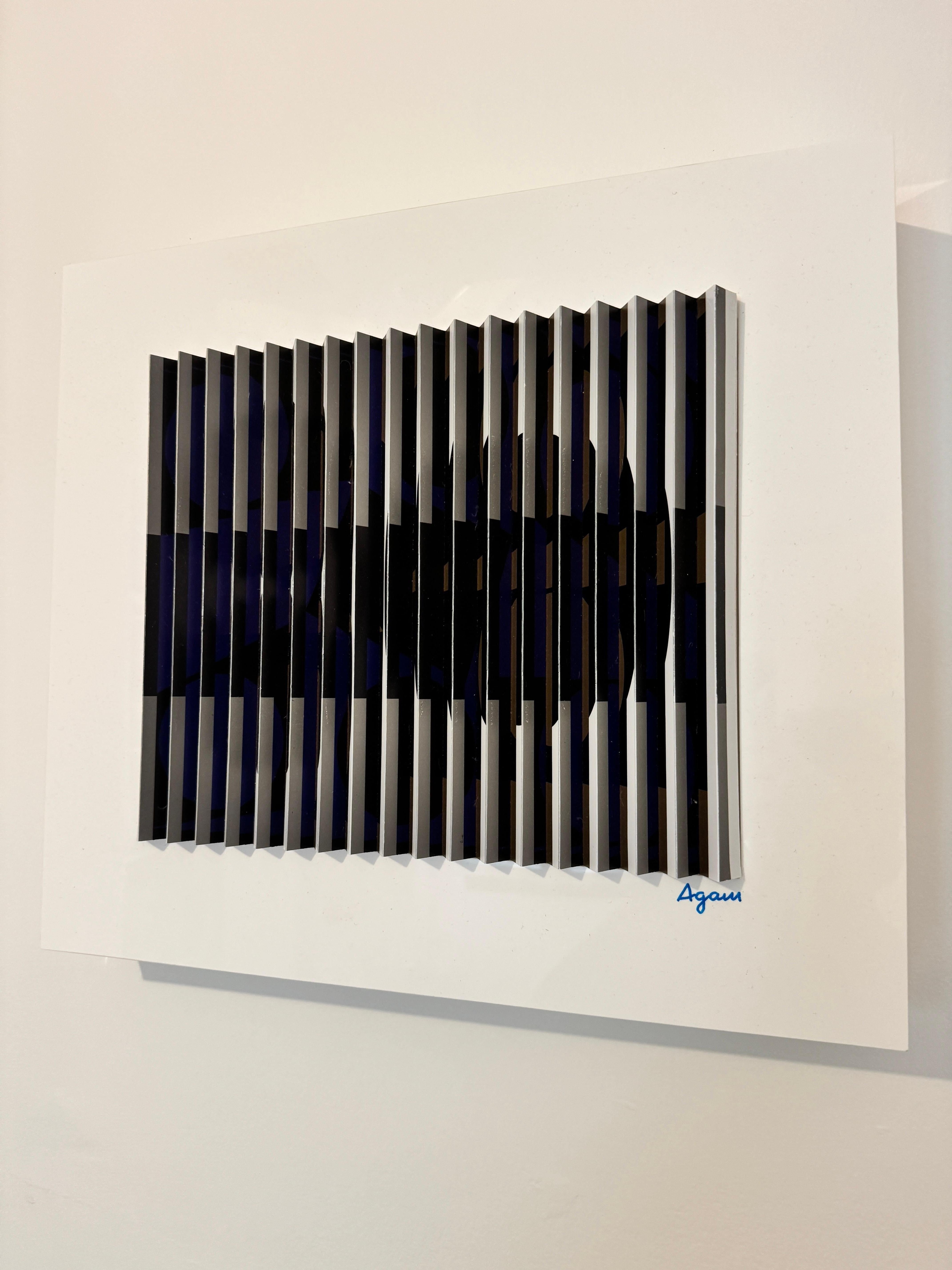Moons - kinetic art - Kinetic Mixed Media Art by Yaacov Agam