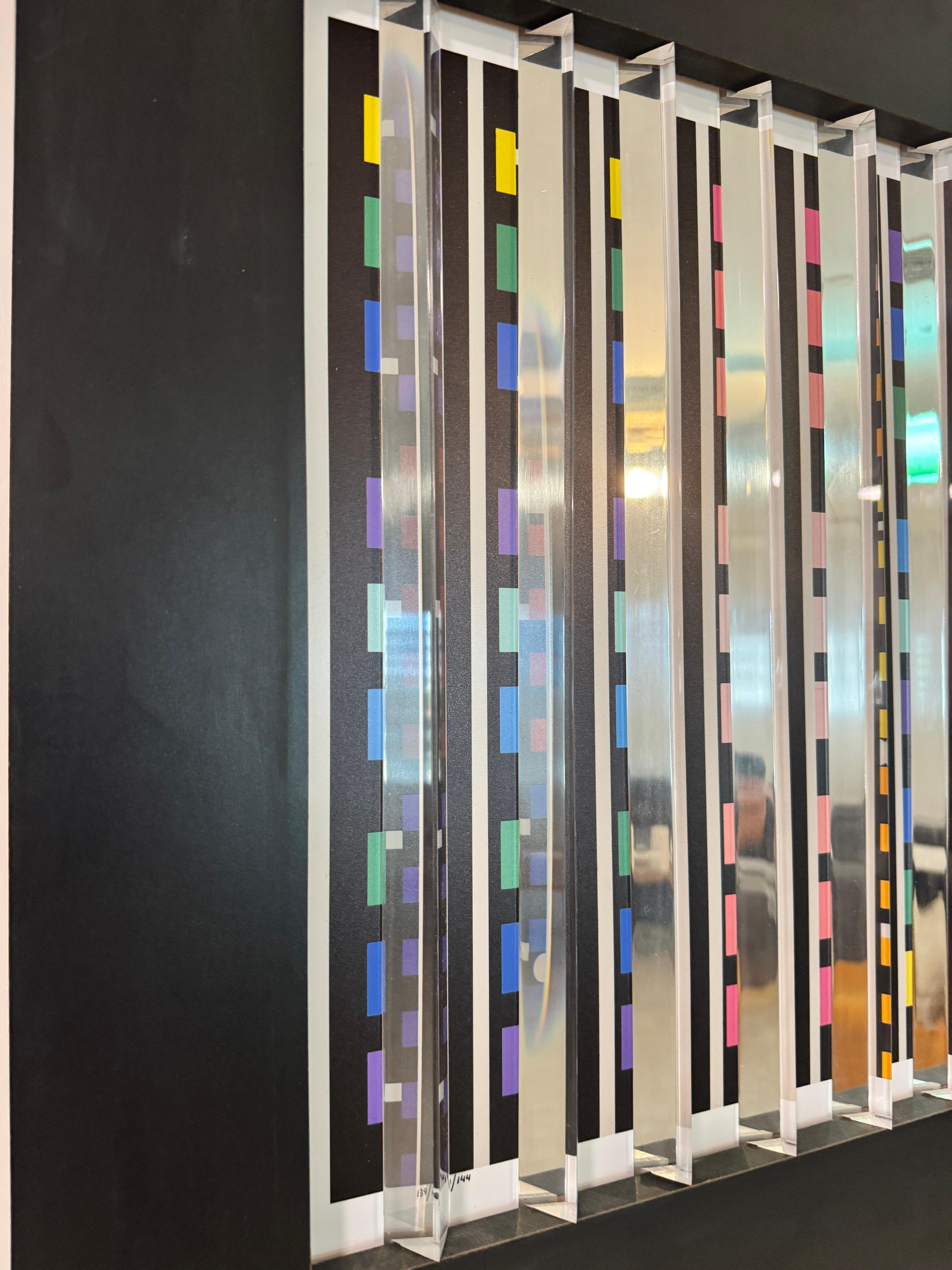 Night Lights - kinetic art, geometric abstract For Sale 4