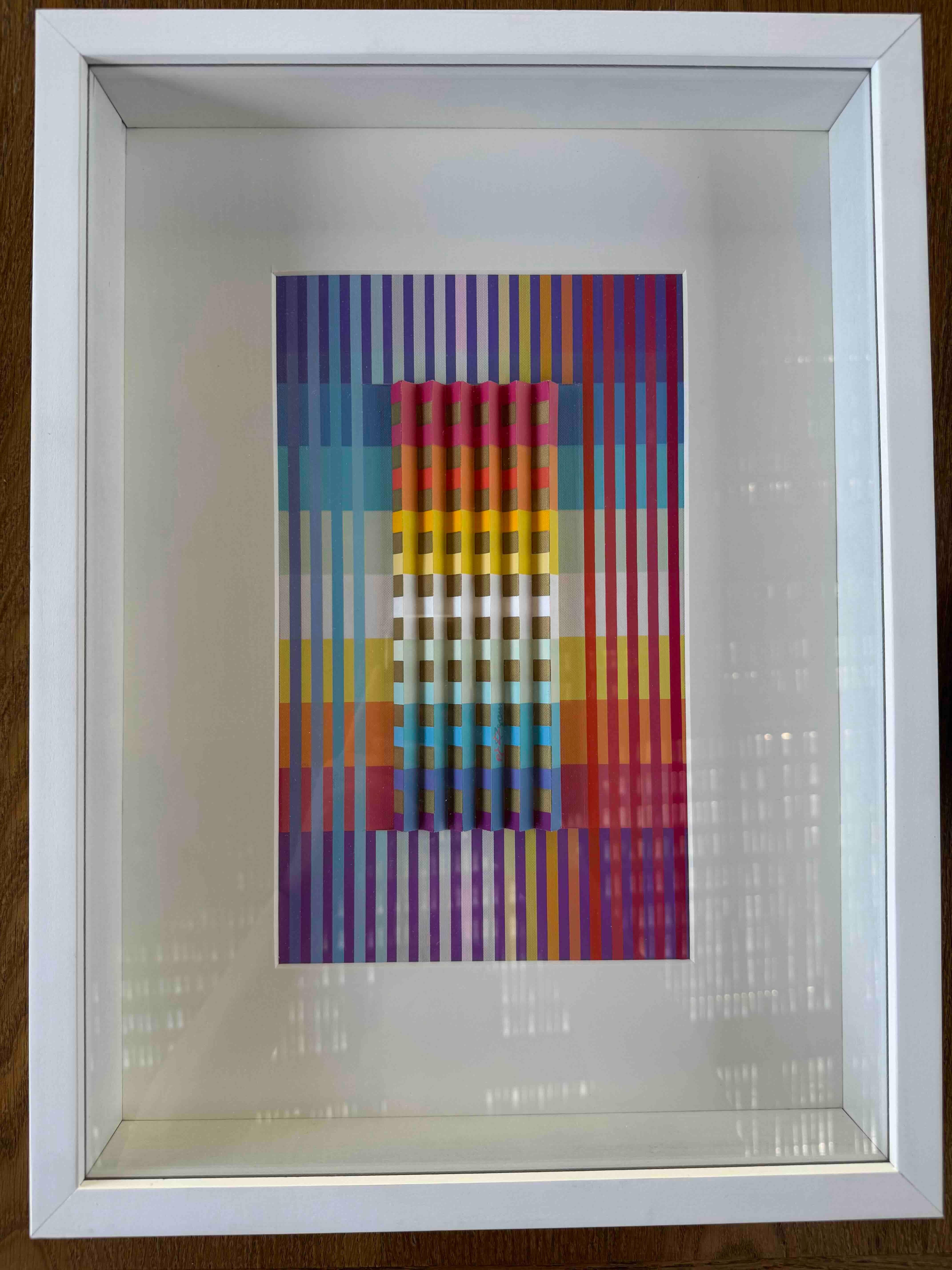 Preparatory 3D artwork for a book cover - Bible cover by Agam - Kinetic Mixed Media Art by Yaacov Agam