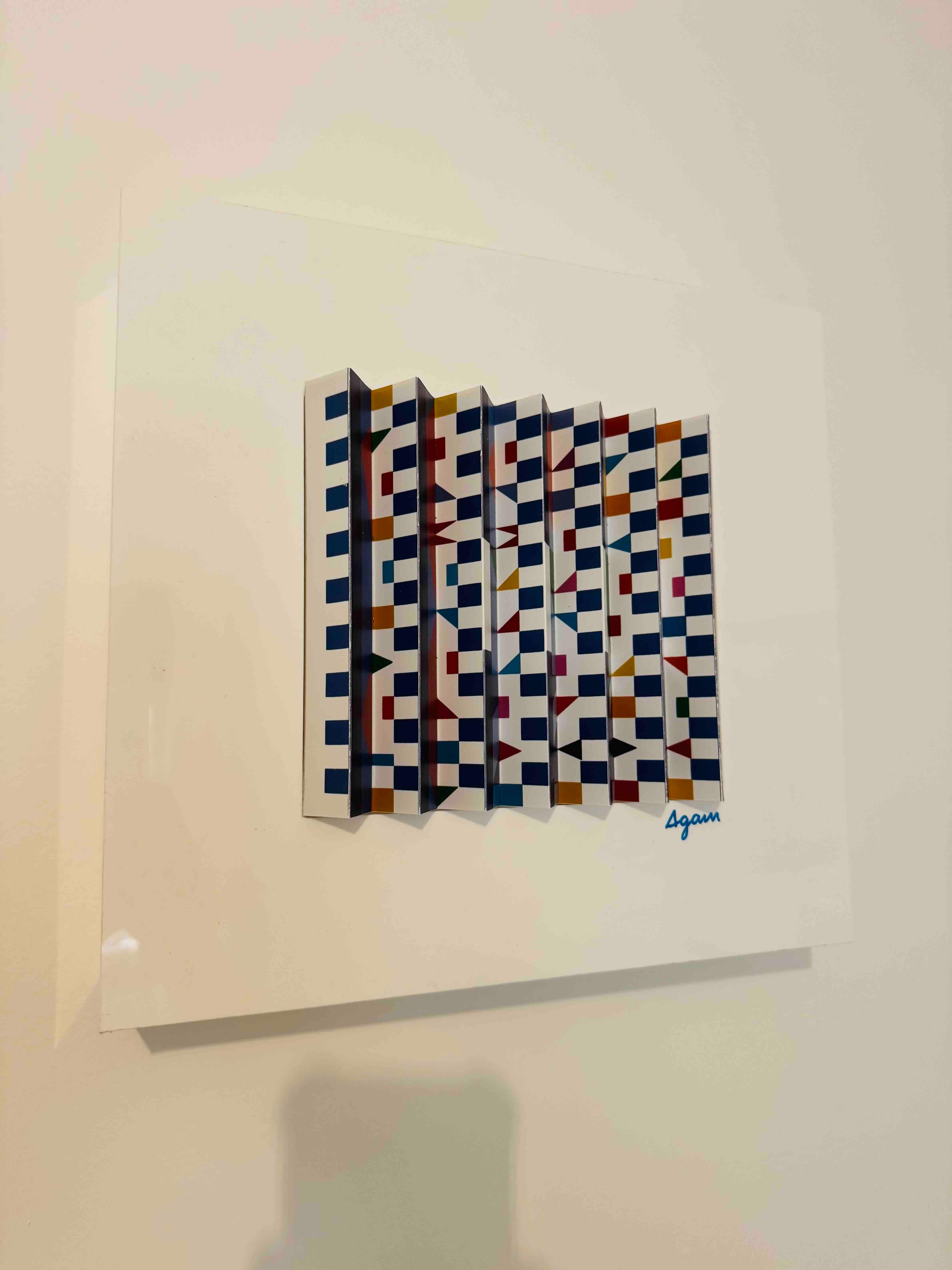 Sky view deep - kinetic art - Kinetic Mixed Media Art by Yaacov Agam