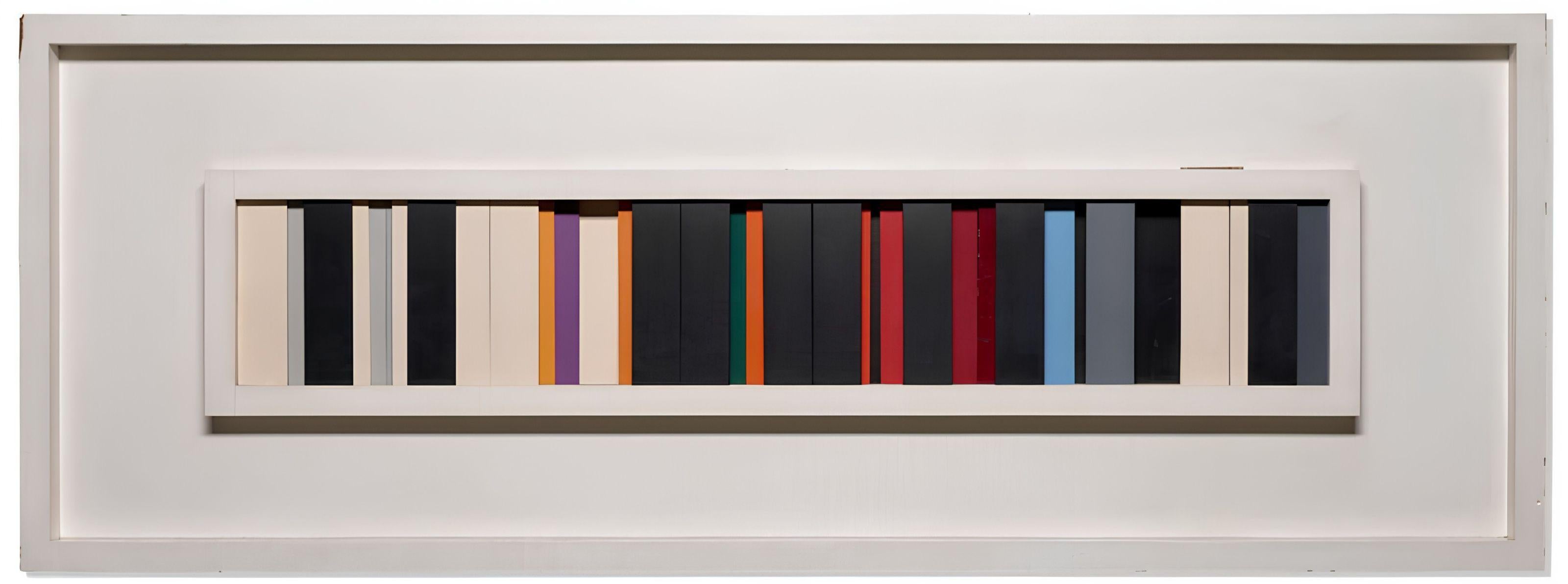 Image externe-interne by Yaacov Agam, 1964, Acrylic on mobile coloured slats