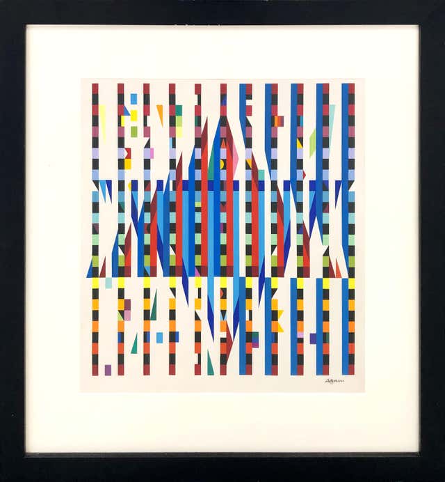 Yaacov Agam - Untitled, from Message of Peace (framed, hand signed ...