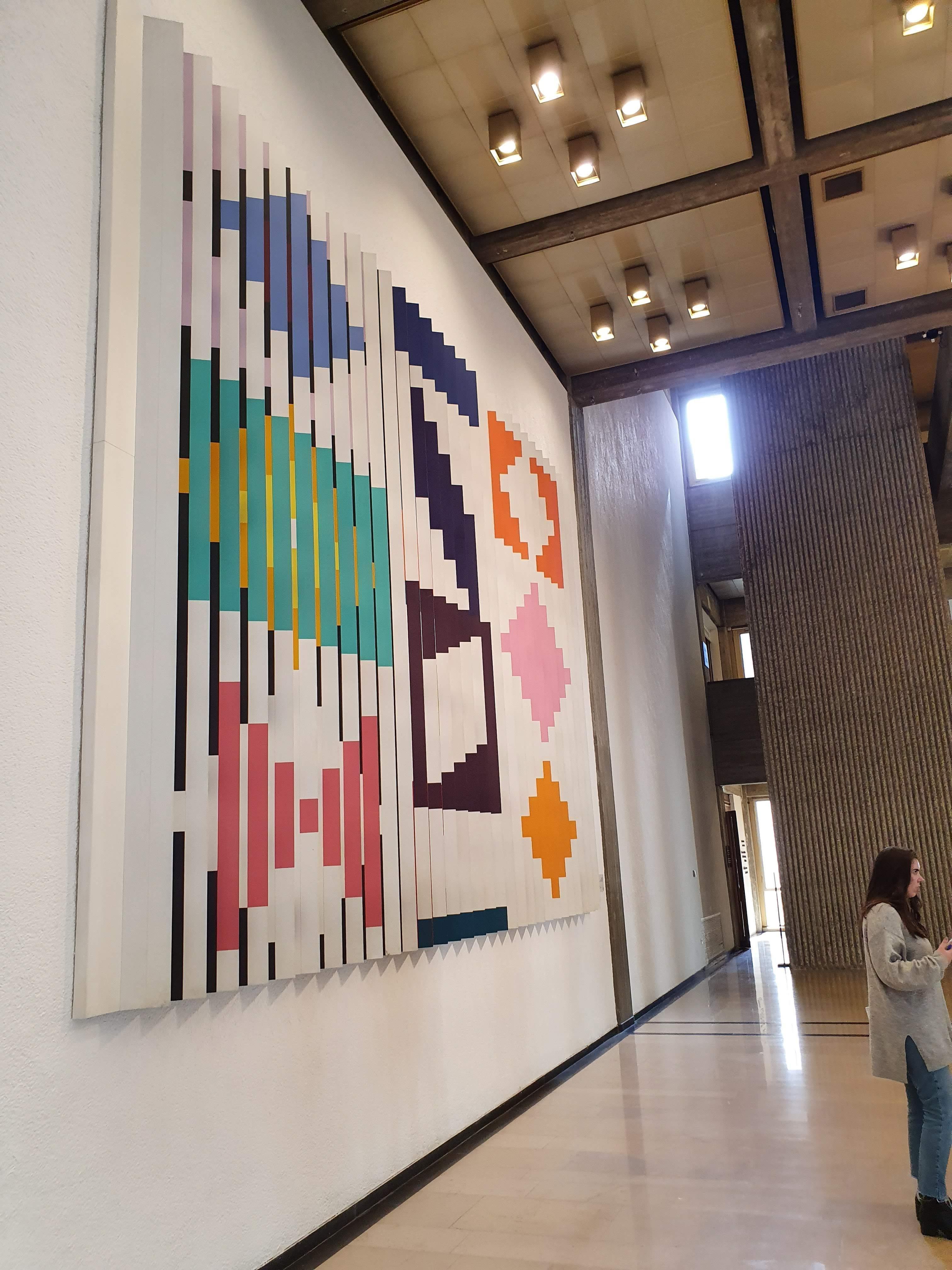 Yaacov Agam, Pace of Time, œuvre originale, aquarelle sur papier, 1972, mini-modèle 2