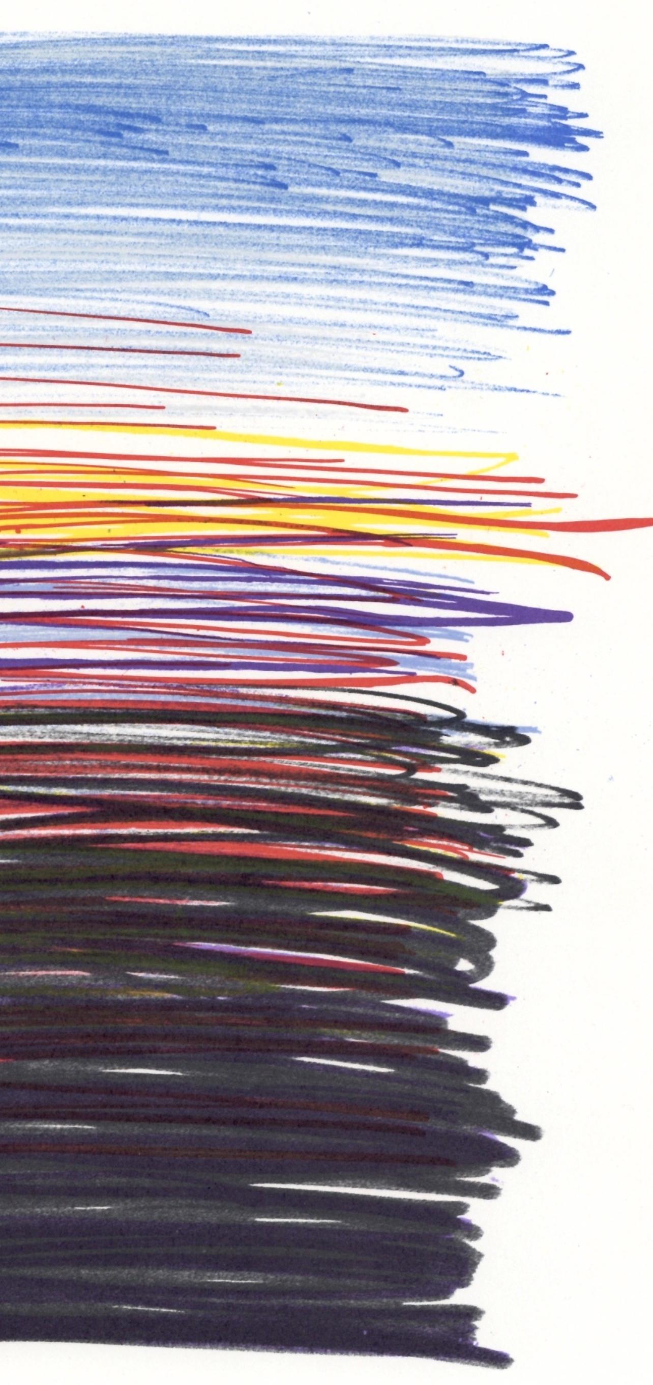 Agam, Composition, XXe Siècle (after) - Gray Abstract Print by Yaacov Agam