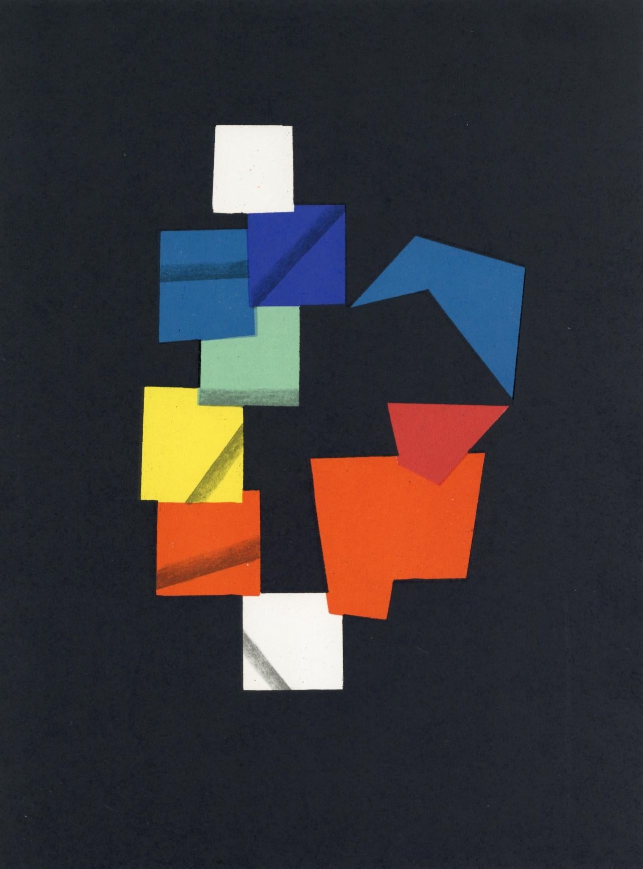 Figurative Print Yaacov Agam - Agam, Composition, XXe Siècle (après)
