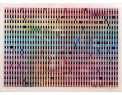 Agam Lenticolare Cinetico Agamograph Firmato a mano e numerato Arte Cinetica Op israeliana