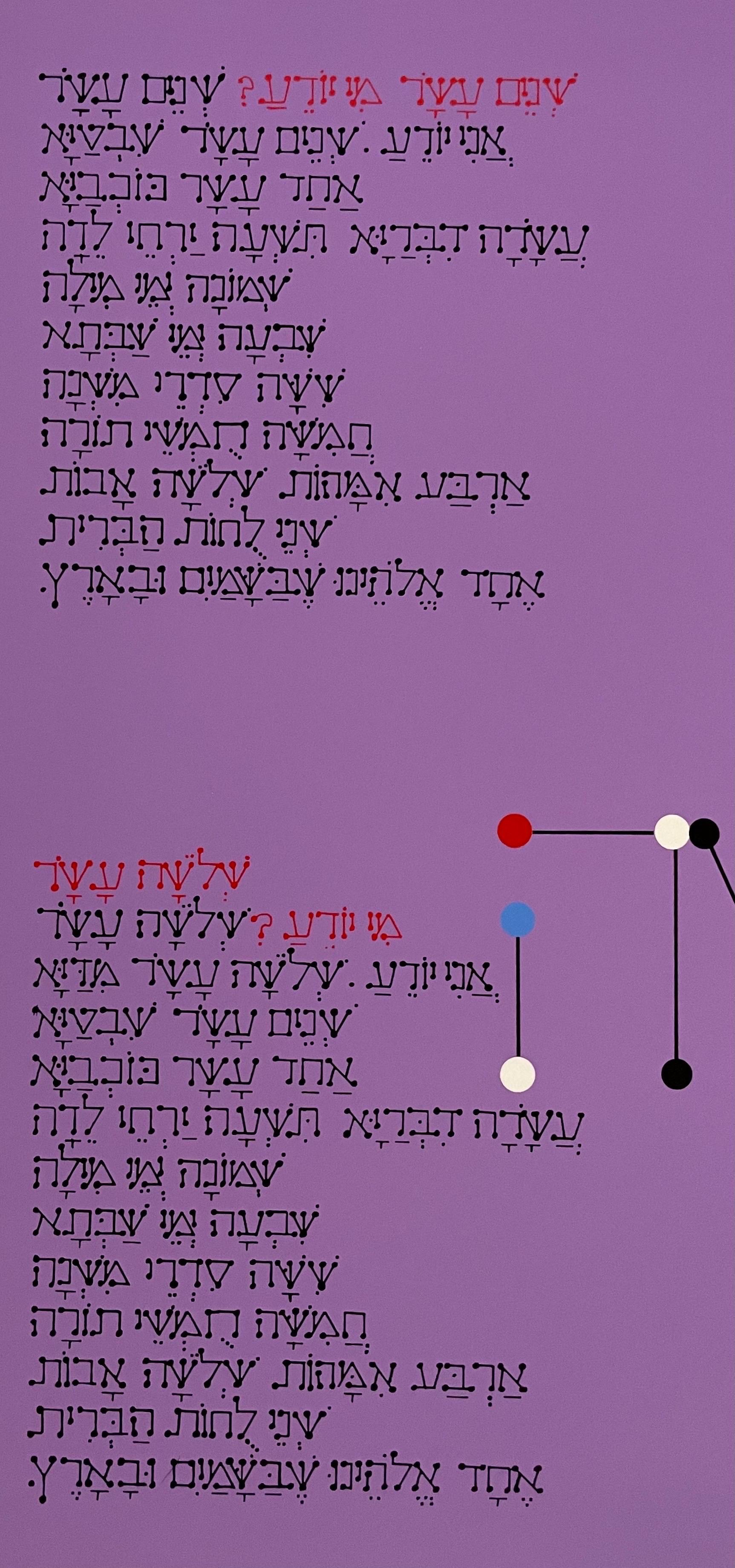Agam Silkscreen Jerusalem Litografia firmata a mano Stampa d'arte cinetica israeliana Op - Print di Yaacov Agam