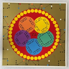 Sérigraphie Agam Jérusalem Lithographie signée de la main Israeli Kinetic Op Art Print