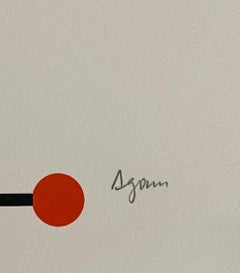 Agam Silkscreen Mod Judaica Lithograph Hand Signed Israeli Kinetic Op Art Print