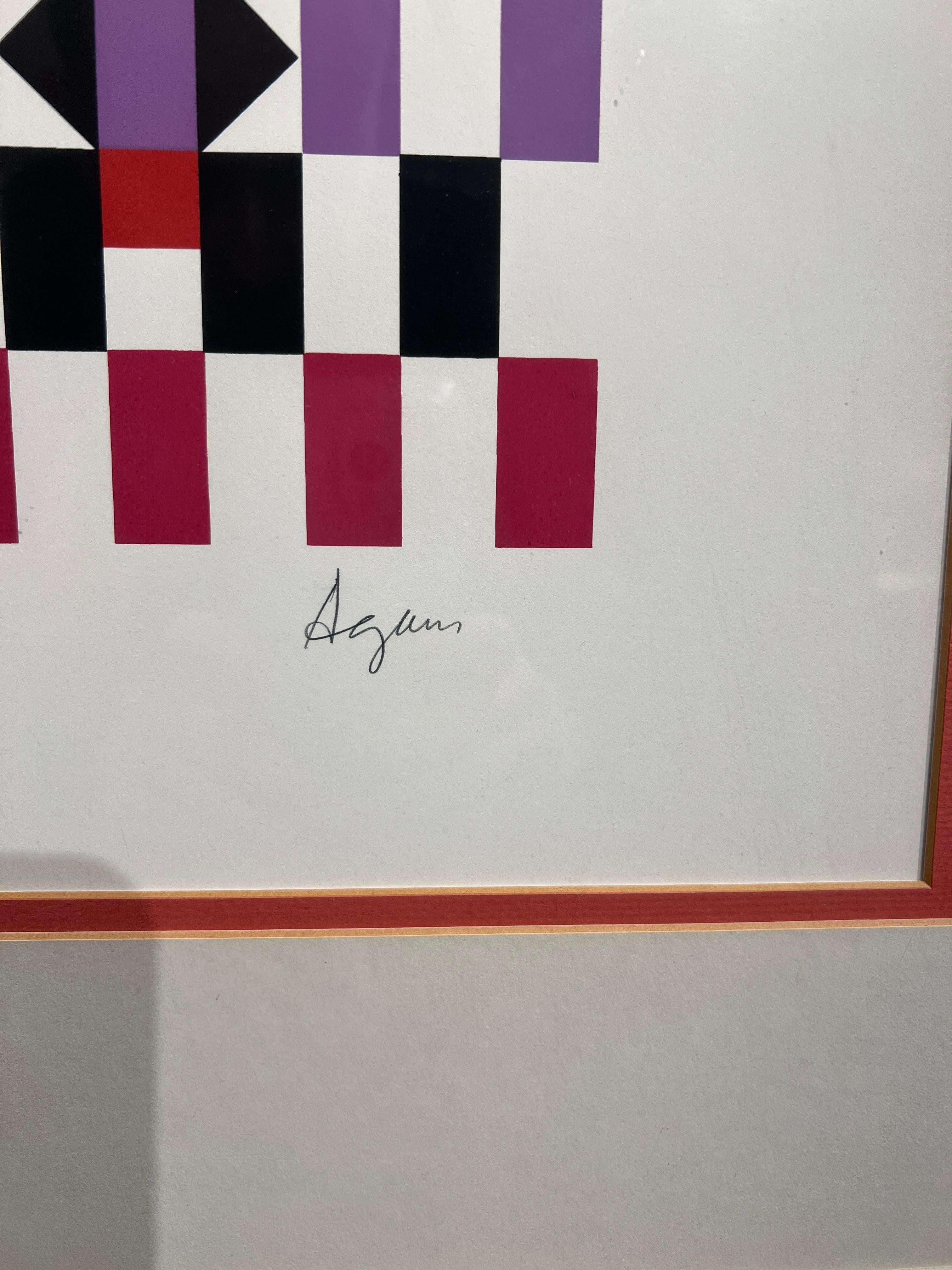 Arrows (Untitled), Serigraph
By Yaacov Agam (Israeli, b. 1928)
Signed Lower Right
Edition 1/180 Lower Left
Unframed: 20