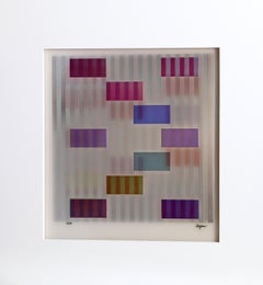 Color and Space, Abstract Geometric Agamograph by Yaacov Agam