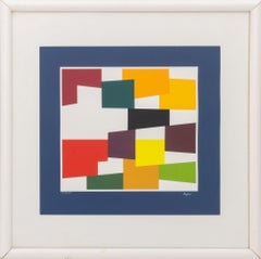 „Komposition I“, Farbsiebdruck, signiert, um 1975