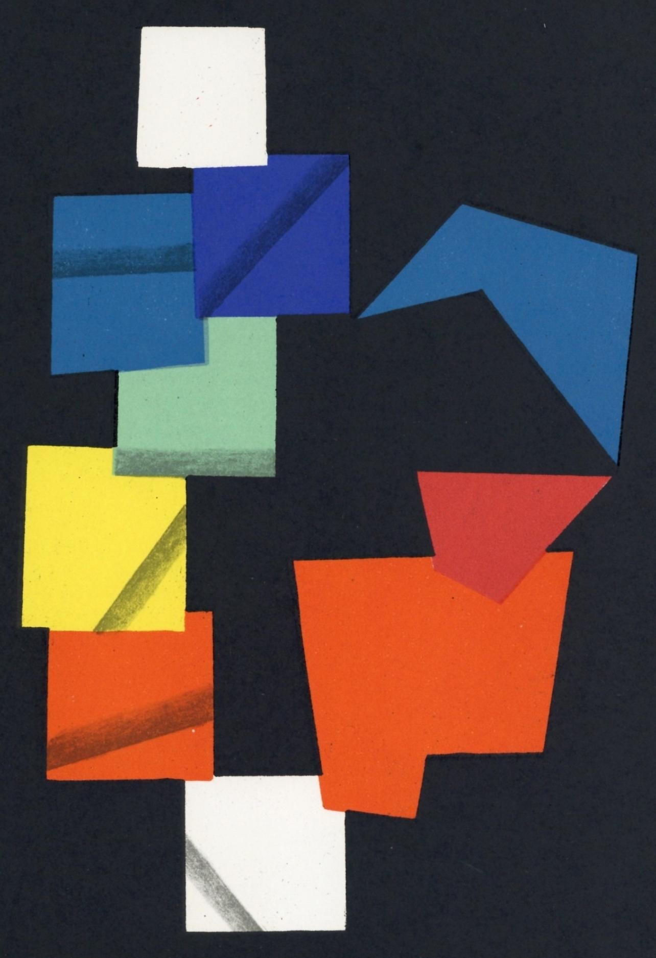 Composition, Société internationale d'art XXe siècle - Print by Yaacov Agam