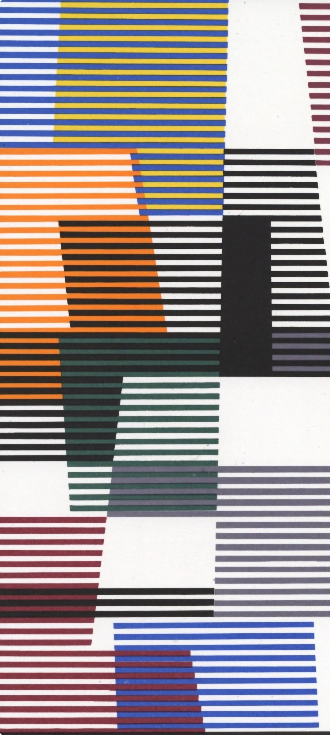 Composition, Société internationale d'art XXe siècle - Op Art Print by Yaacov Agam