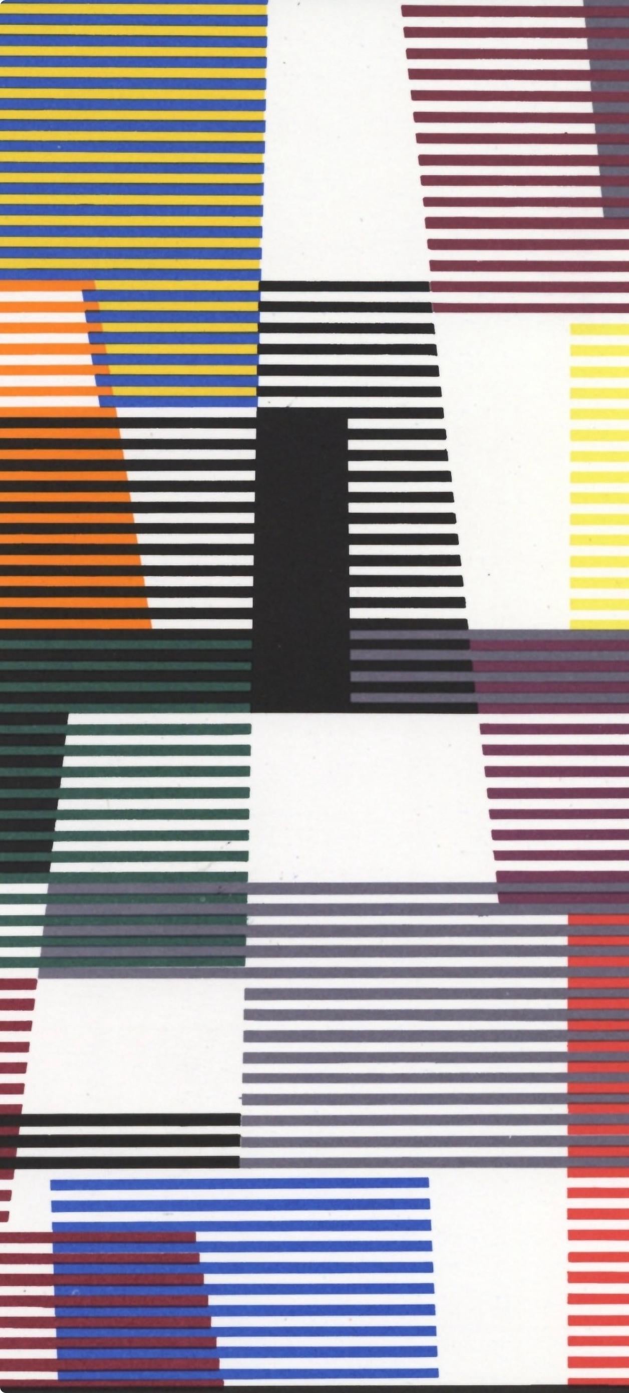 Composition, Société internationale d'art XXe siècle - Black Abstract Print by Yaacov Agam