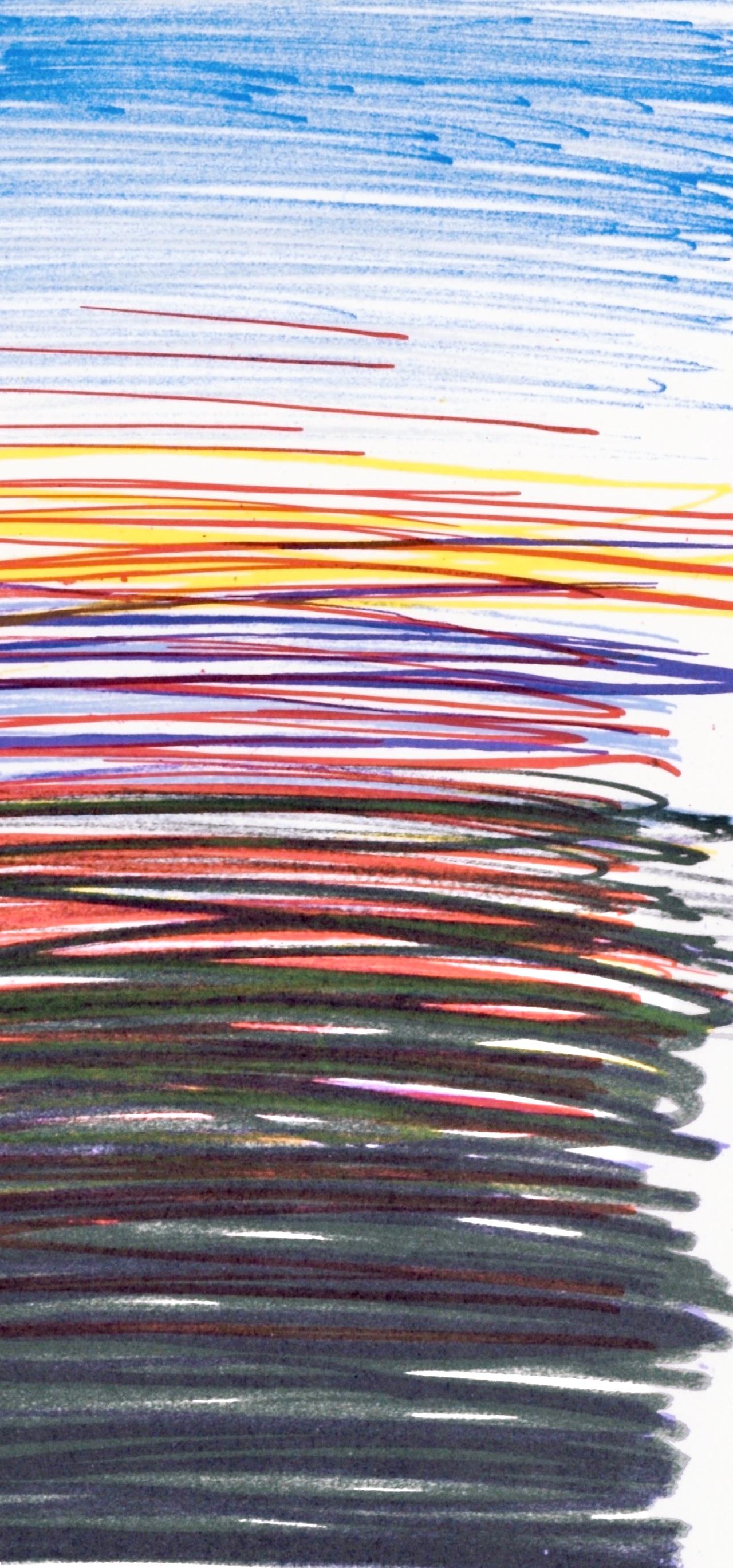 Composition, Société internationale d'art XXe siècle - Gray Abstract Print by Yaacov Agam