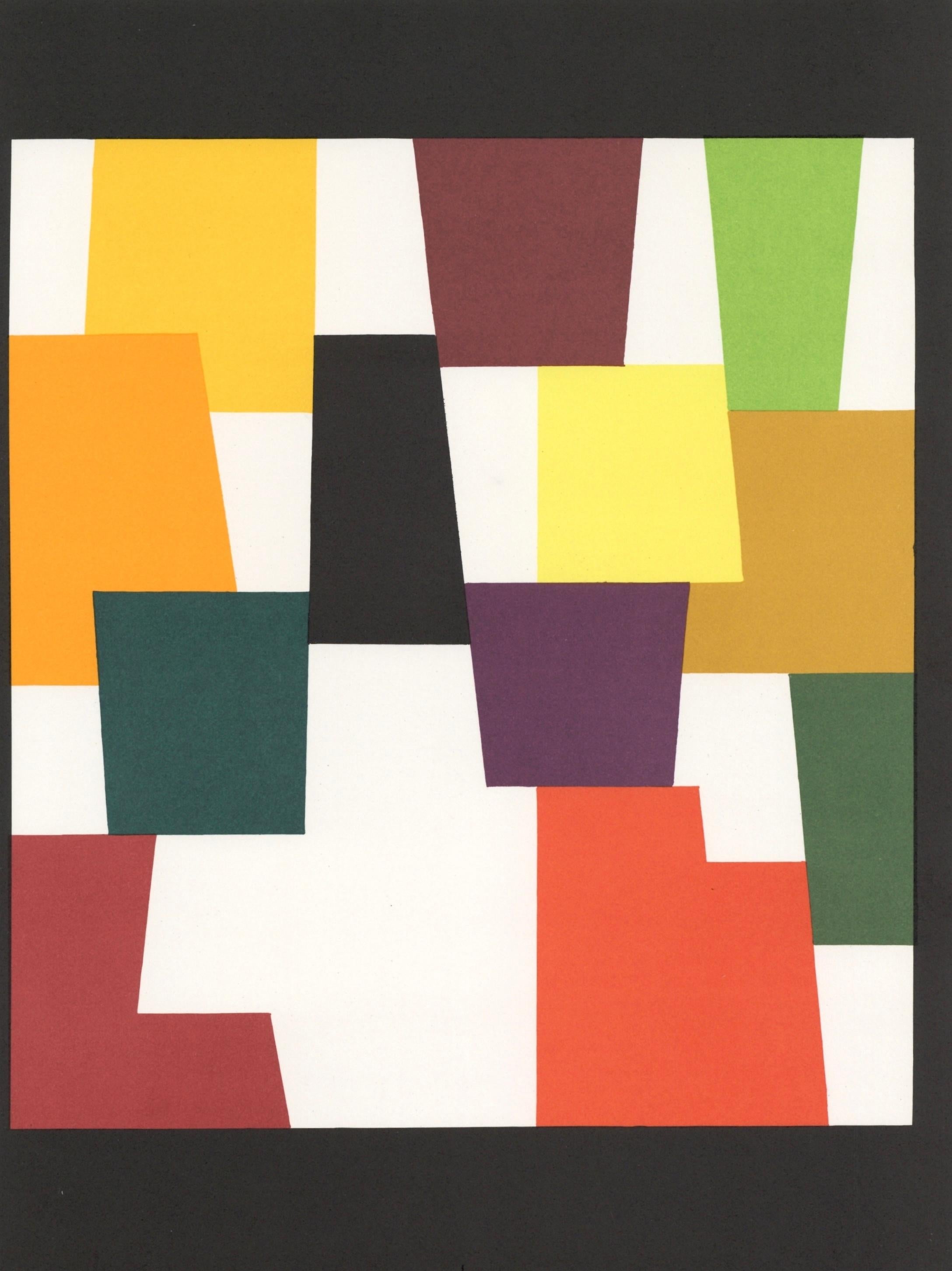 Lithograph on vélin paper. Paper Size: 12.4 x 9.65 inches. Inscription: Unsigned and unnumbered, as issued. Notes: From the album, Homage to Agam, Solomon R. Guggenheim Museum Exhibition 1980, Special issue of the XXe Siècle Review, 1980. Published