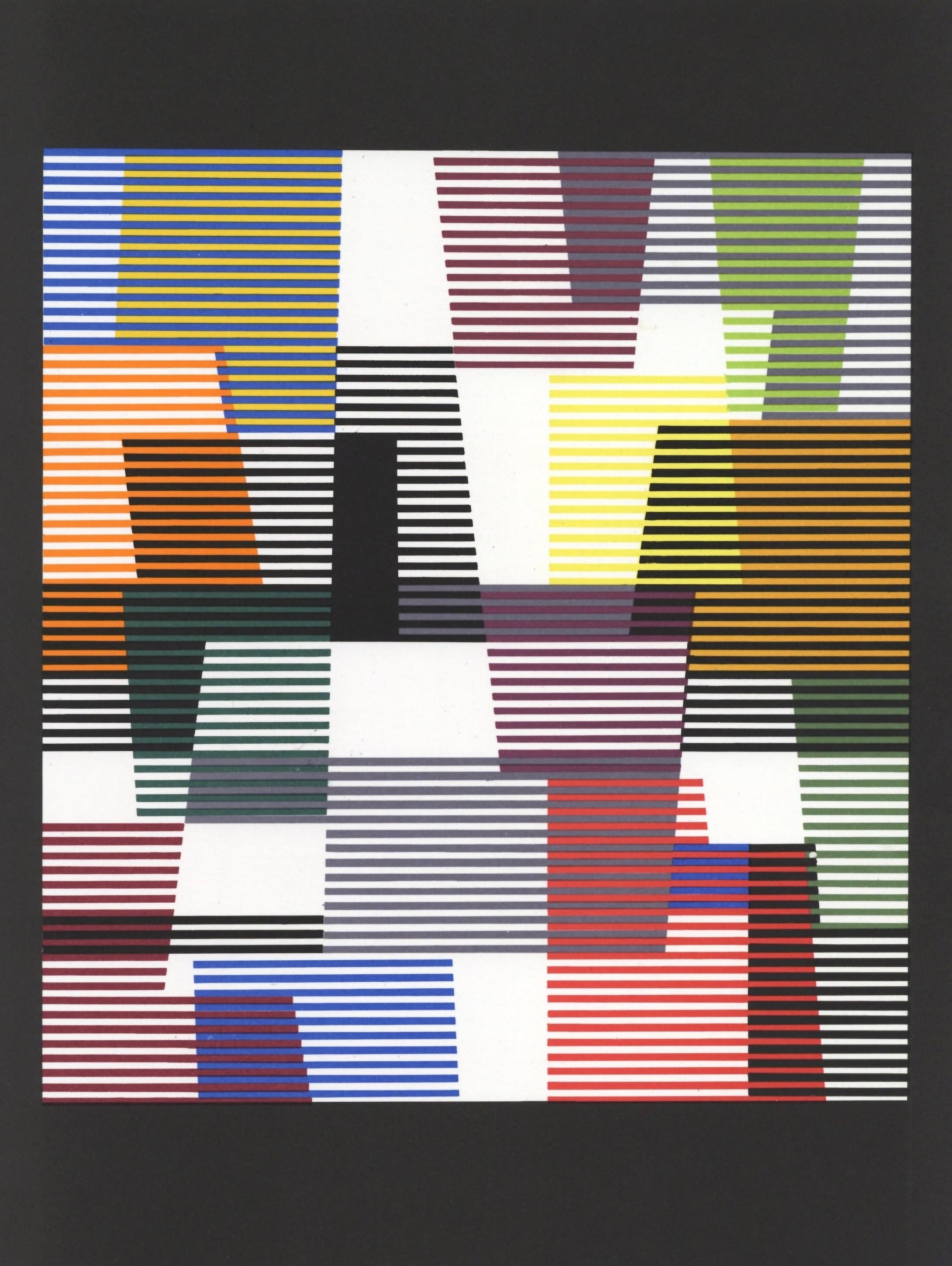 Yaacov Agam Abstract Print - Composition, Société internationale d'art XXe siècle