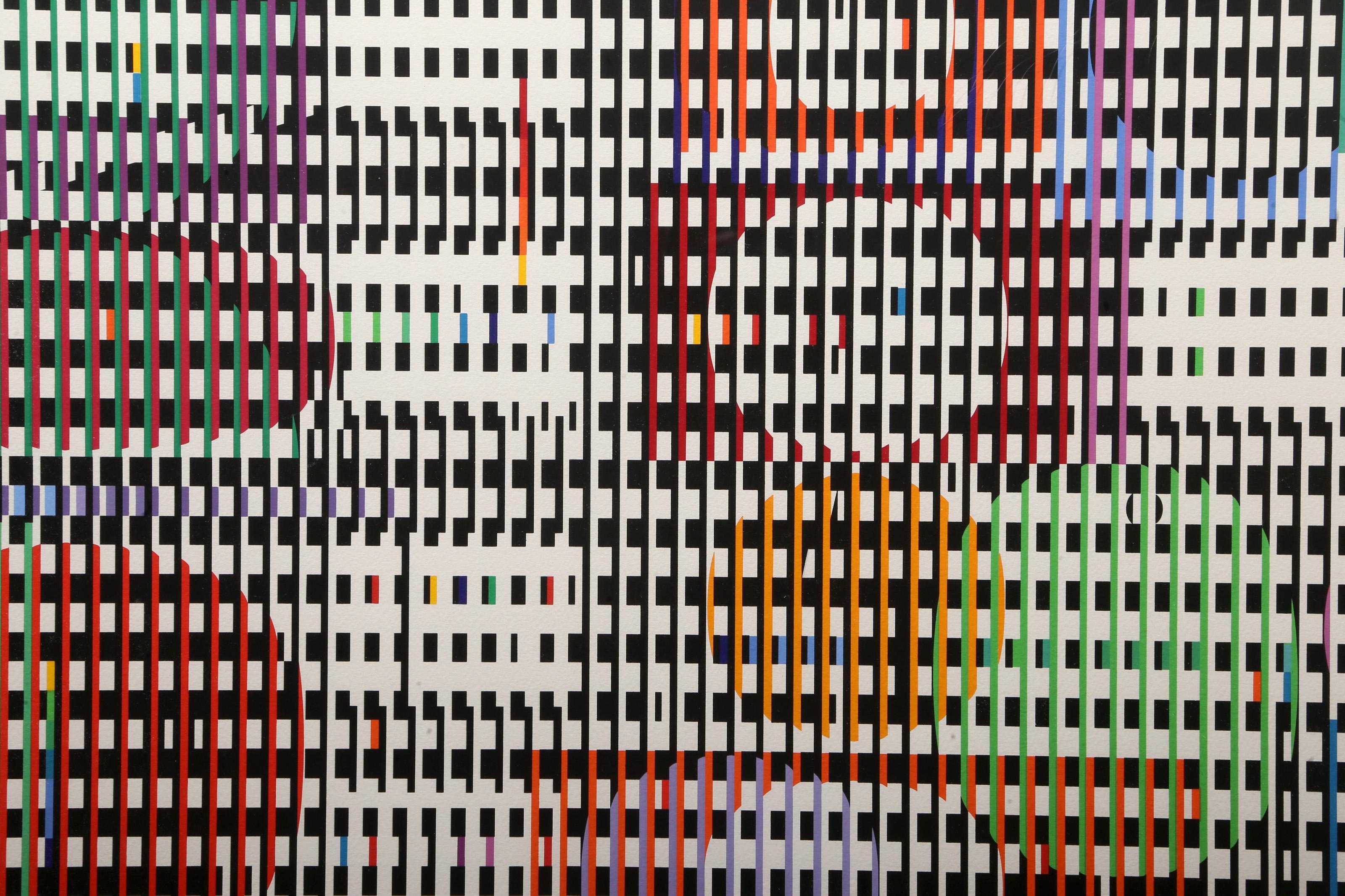 Double Metamorphosis I, Op Art Screenprint by Yaacov Agam For Sale 1