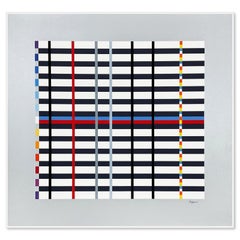 "Hommage du Mondrian (Silver)" Limited Edition Serigraph