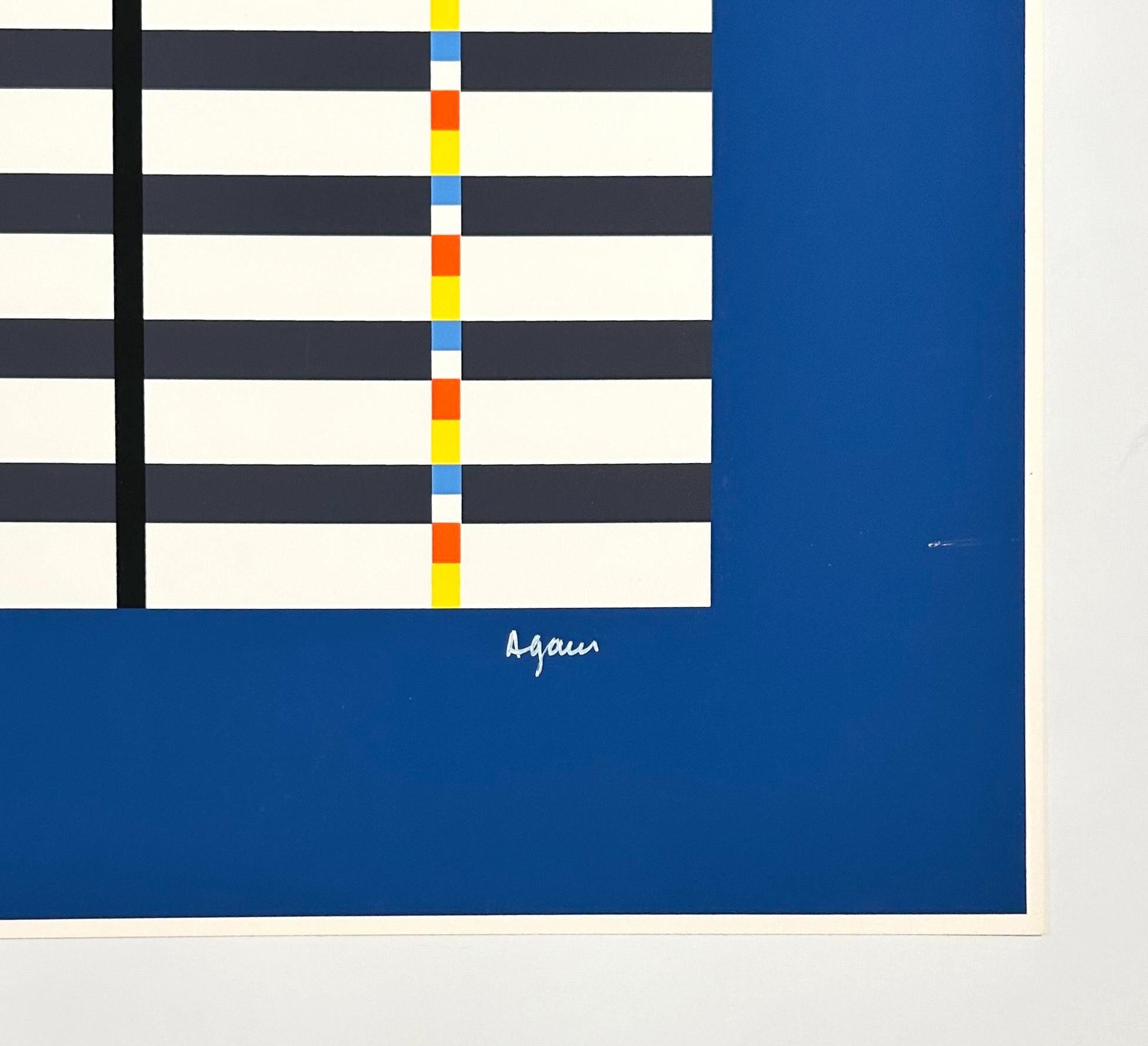 Hommage to Mondrian (Dark Blue) For Sale 1