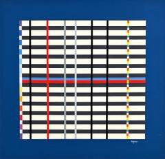 Hommage to Mondrian (Dark Blue)